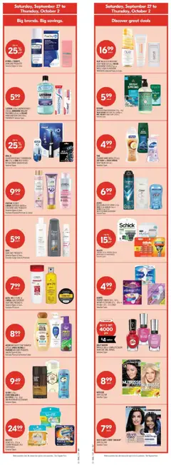 Preview of Shoppers weekly flyer / circulaire from shop Shoppers valid from 27.09.2025