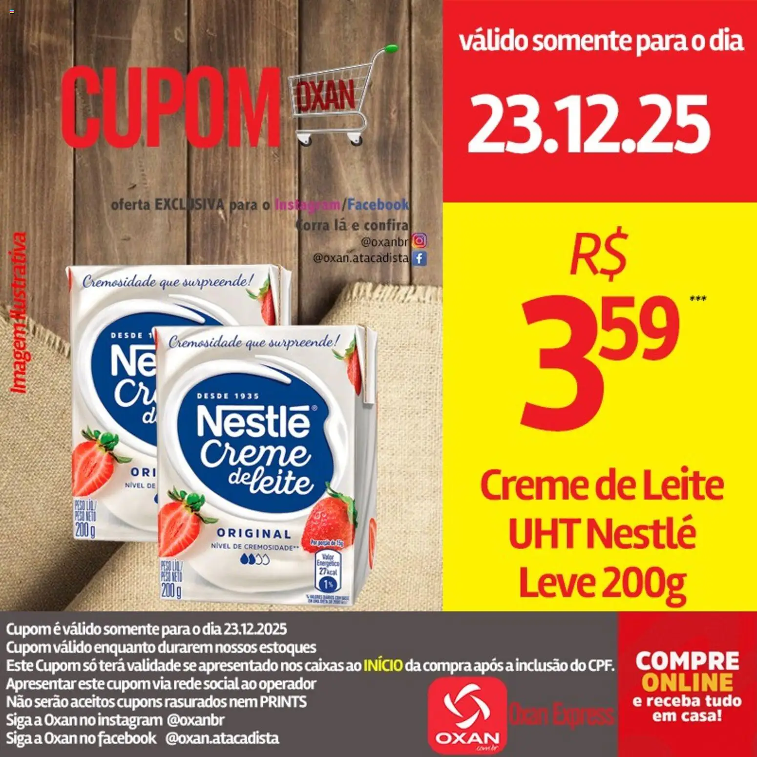 Oxan Atacadista Folheto - válido de 23.12.2025 | Página: 20 | Produtos: Energético, Leite, Creme, Creme de leite