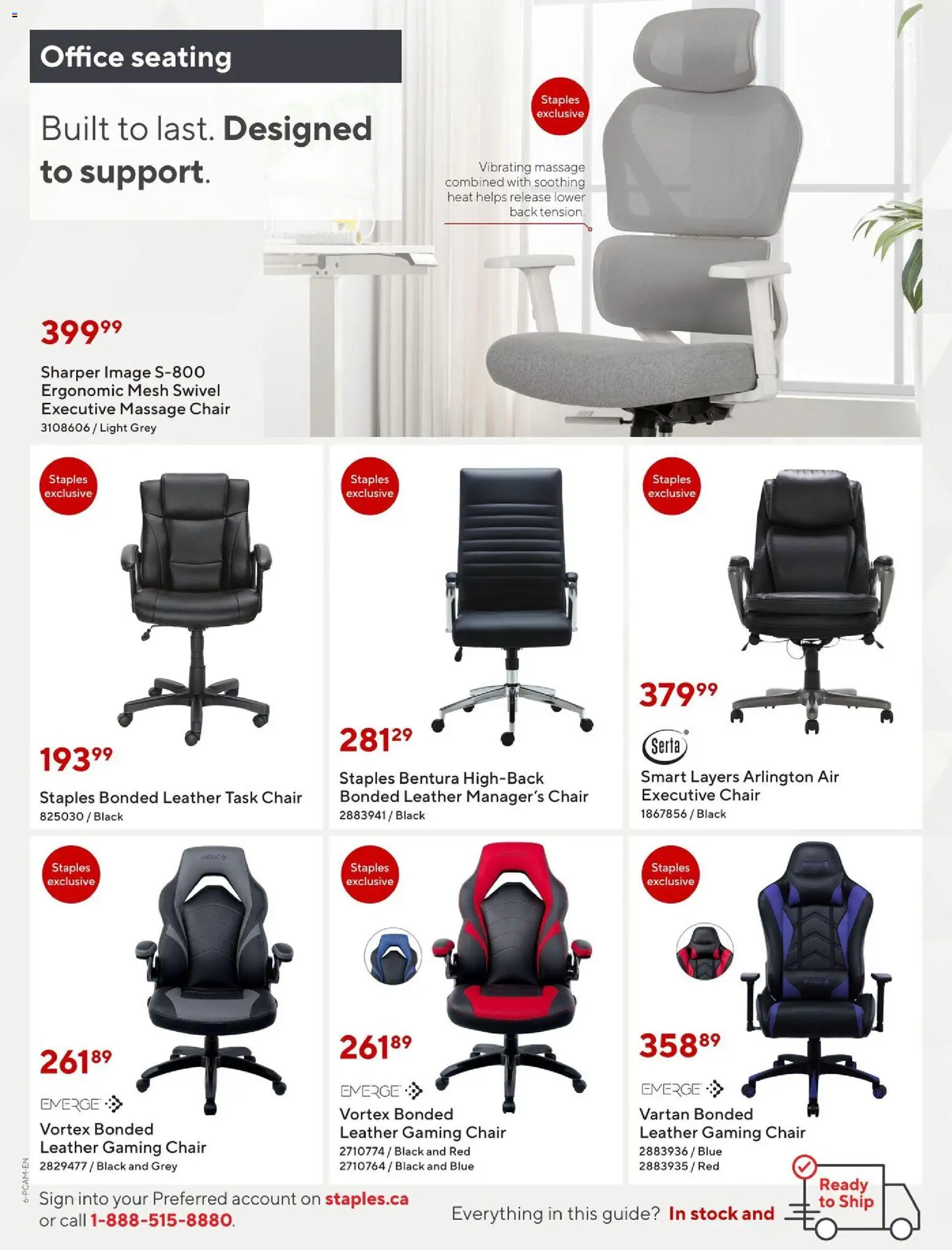Staples flyer valid from 28.10.2025 | Page: 6 | Products: Chair
