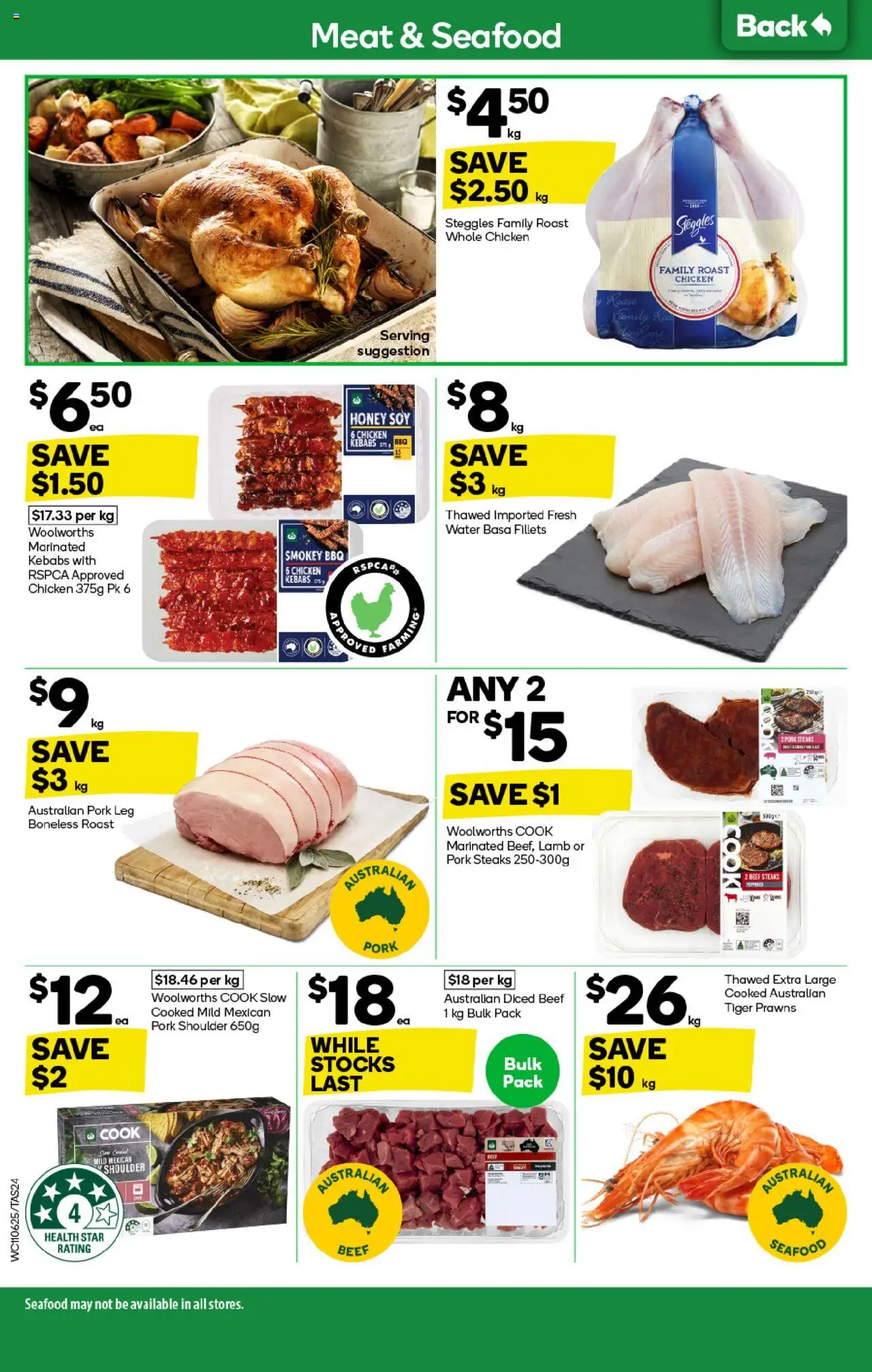 Woolworths catalogue - valid from 11.06.2025 | Page: 24 | Products: Pork, Prawns, Water, Seafood