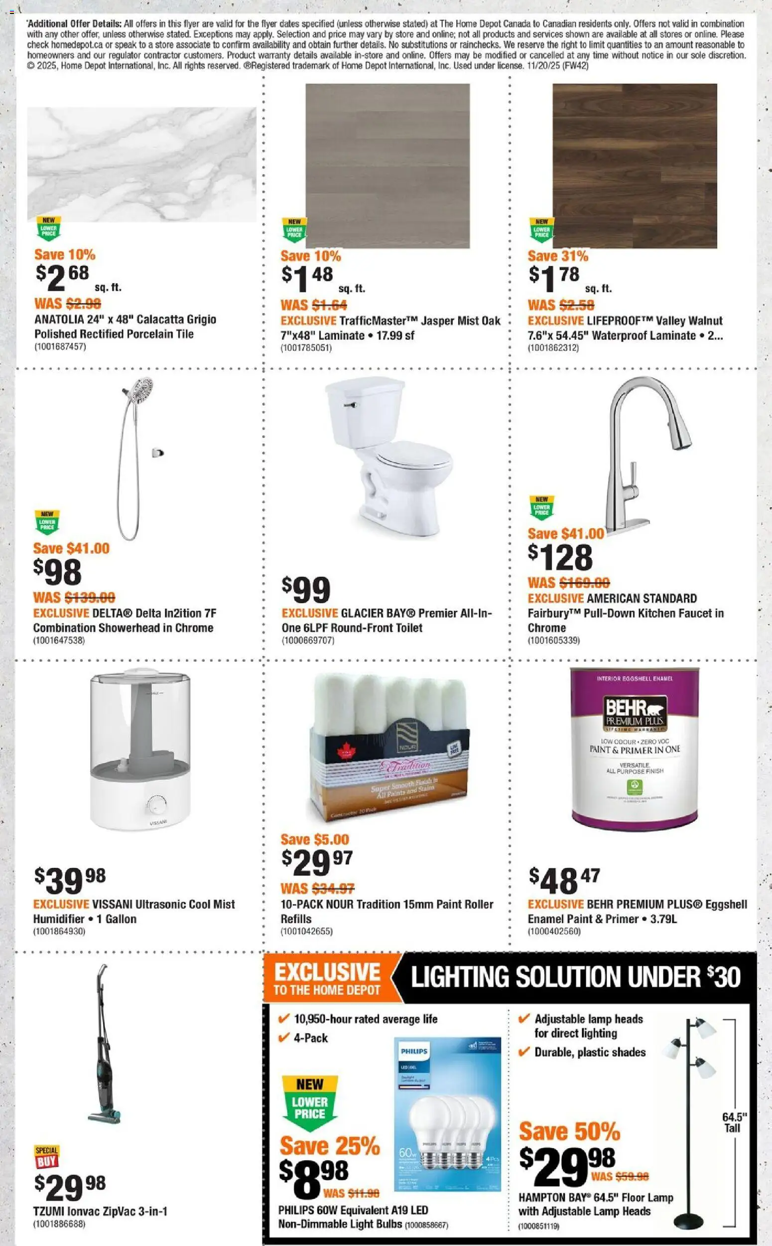 Home Depot flyer valid from 20.11.2025 | Page: 8 | Products: Lamp