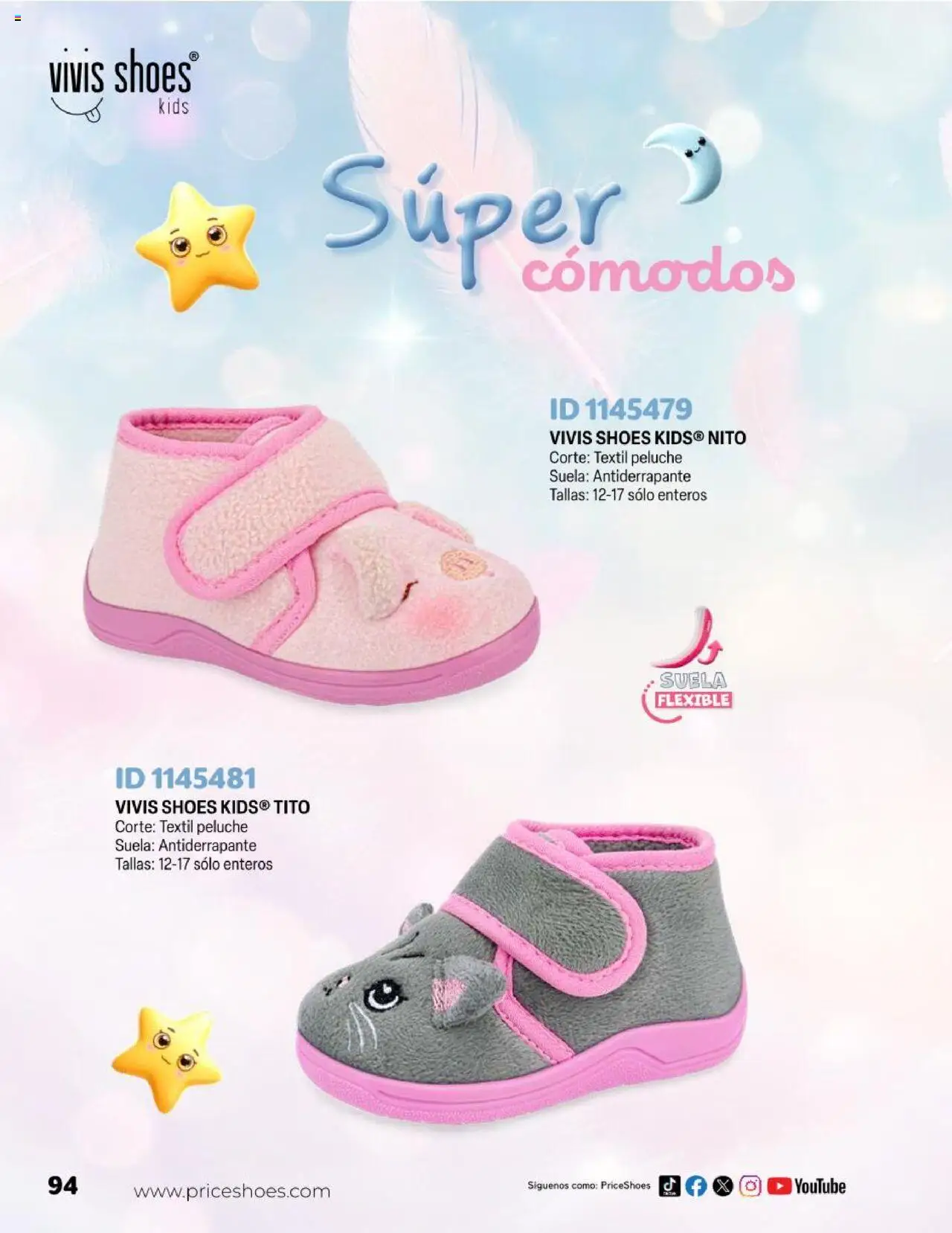 Nuevas ofertas de Price Shoes válidas en toda la República Mexicana desde el 23.04.2025. ¡Encuentra las mejores ofertas en Price Shoes catálogo Kids! | Página: 94 | Productos: Flexible