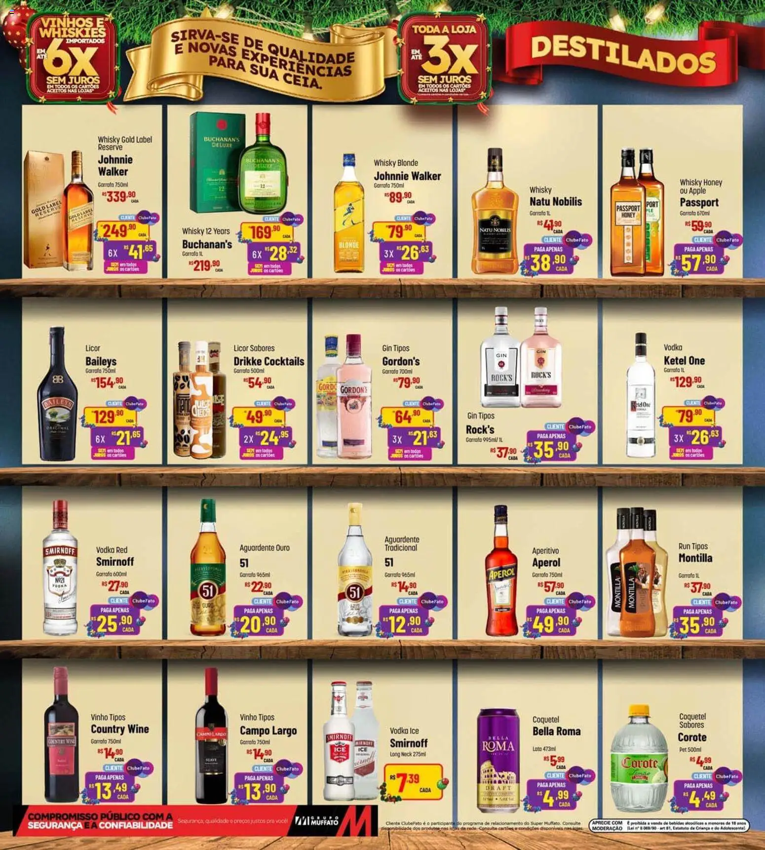 Super Muffato Folheto - válido de 17.11.2025 | Página: 7 | Produtos: Cará, Licor, Vinho, Gin