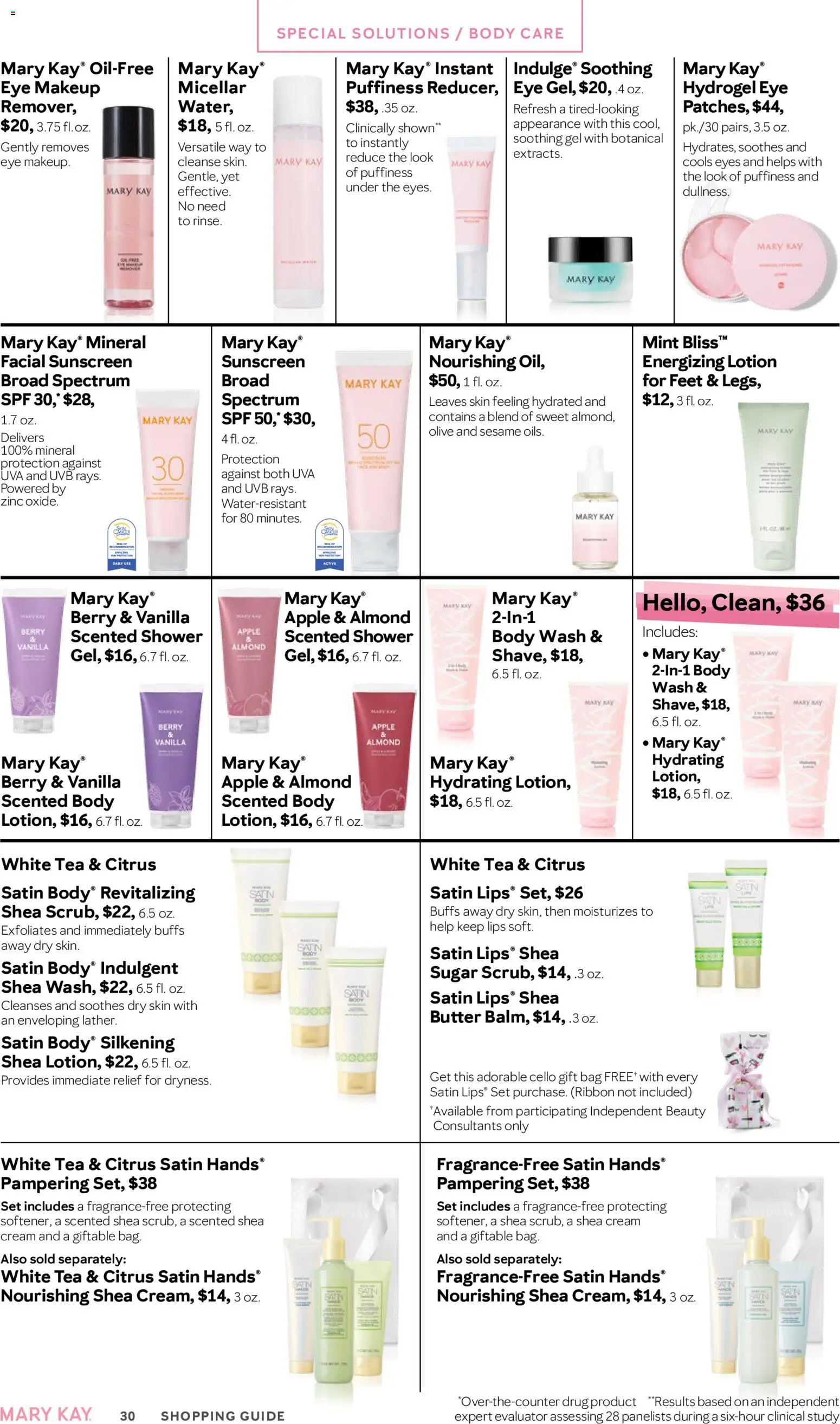 Mary Kay The Look Winter 2025 - valid from 16.11.2025 | Page: 30 | Products: Sunscreen, Tea, Cream, Bag