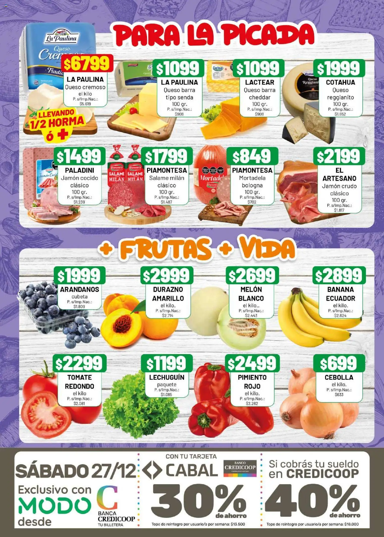 Almacor catálogo │ válido desde el 26.12.2025 | Página: 3 | Productos: Banana, Jamón crudo, Melón, Pimiento