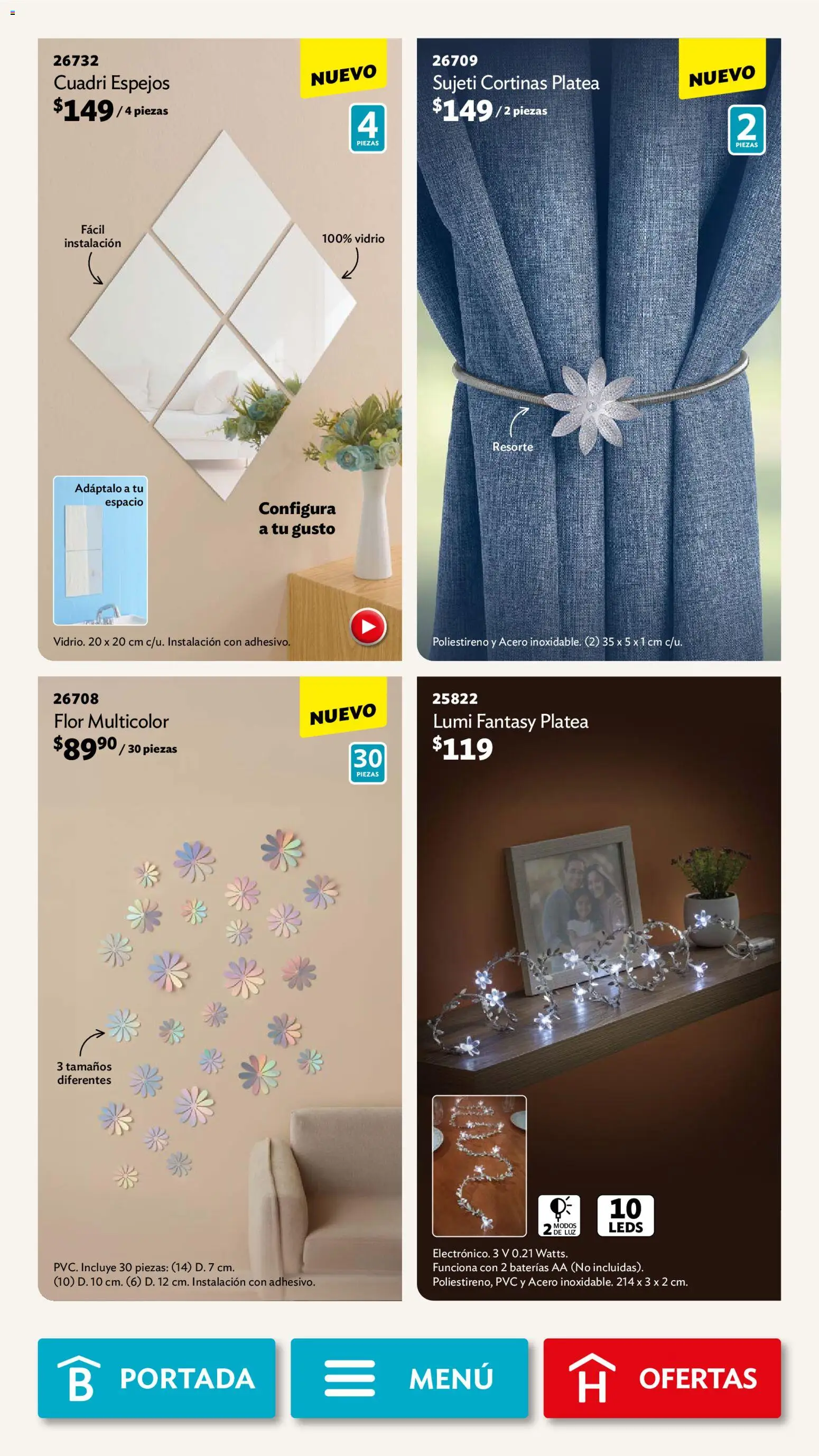 Nuevas ofertas de Betterware válidas en toda la República Mexicana desde el 02.02.2026. ¡Encuentra las mejores ofertas en Betterware campaña 2 2026! | Página: 26 | Productos: Cortinas