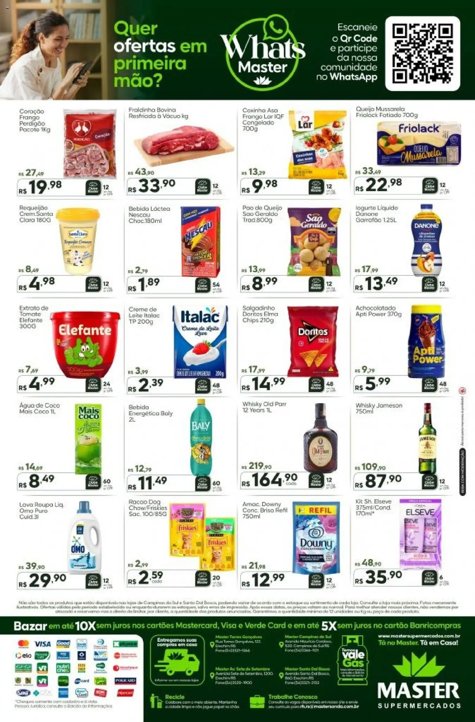Master Folheto - válido de 24.10.2025 | Página: 2 | Produtos: Energético, Elma Chips, Frango, Requeijão