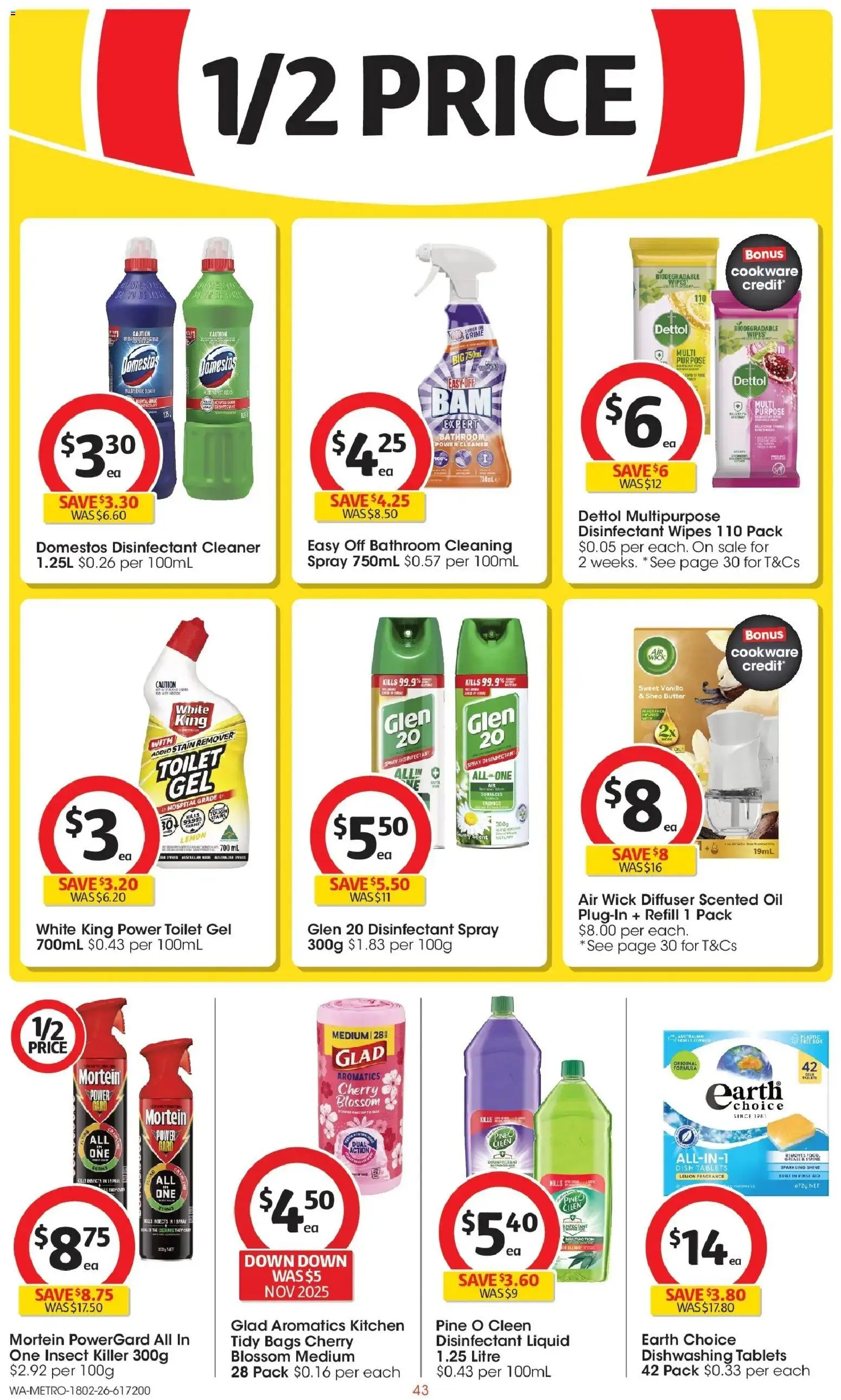 Coles catalogue - valid from 18.02.2026 | Page: 43 | Products: Cleaner, Oil, Stain remover, Tablets