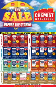 Preview of Chemist Warehouse Catalogue  - valid from 24.07.2025