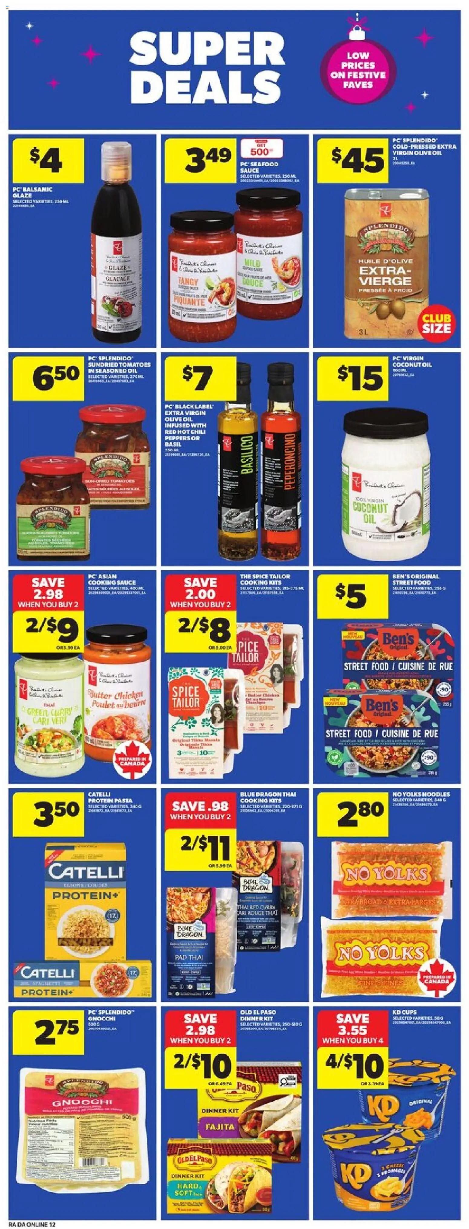 Atlantic Superstore flyer valid from 11.12.2025 | Page: 23 | Products: Pasta, PC, Butter, Tomatoes