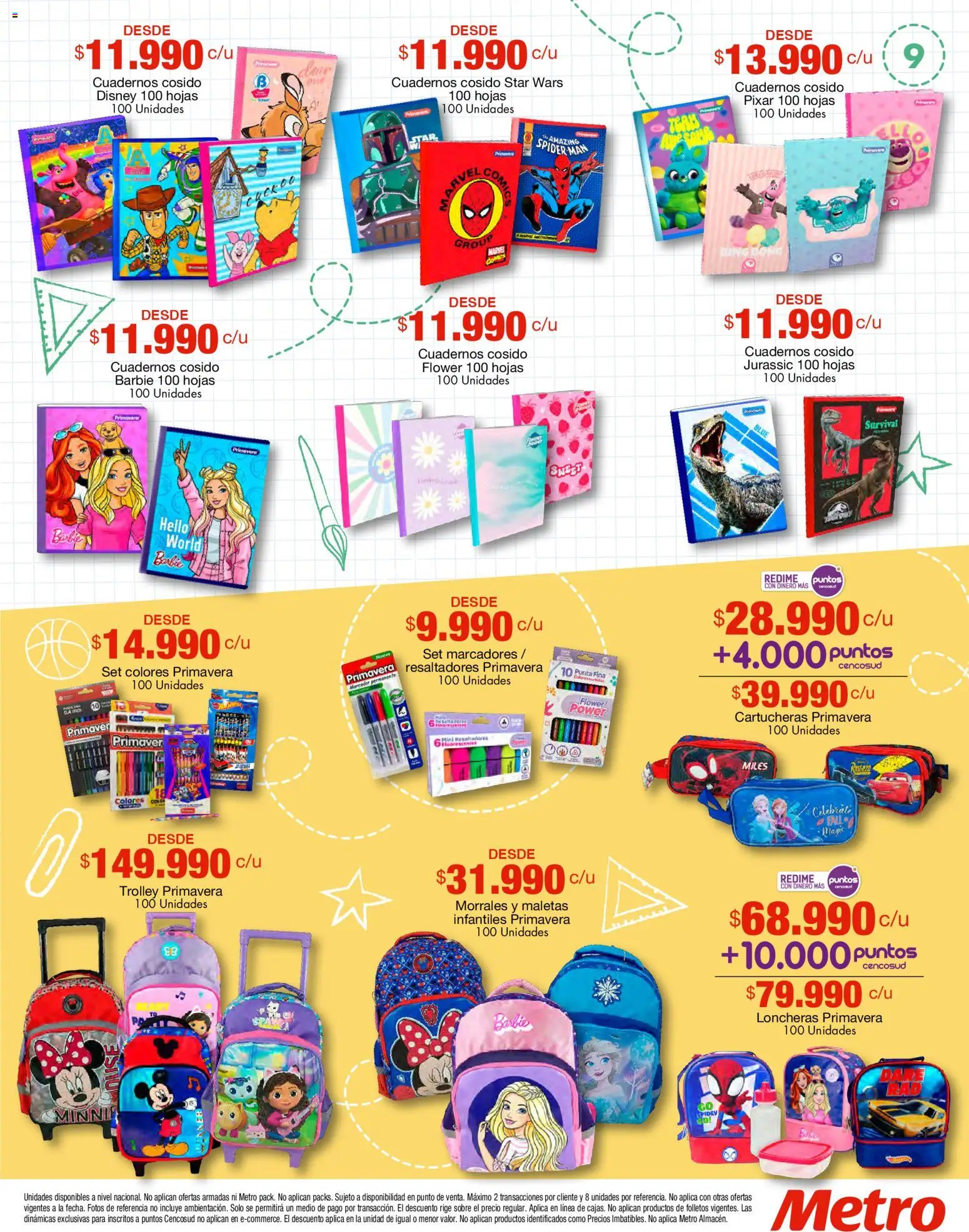 Metro revista - valida desde el 14.01.2026 | Página: 9 | Productos: Sobre