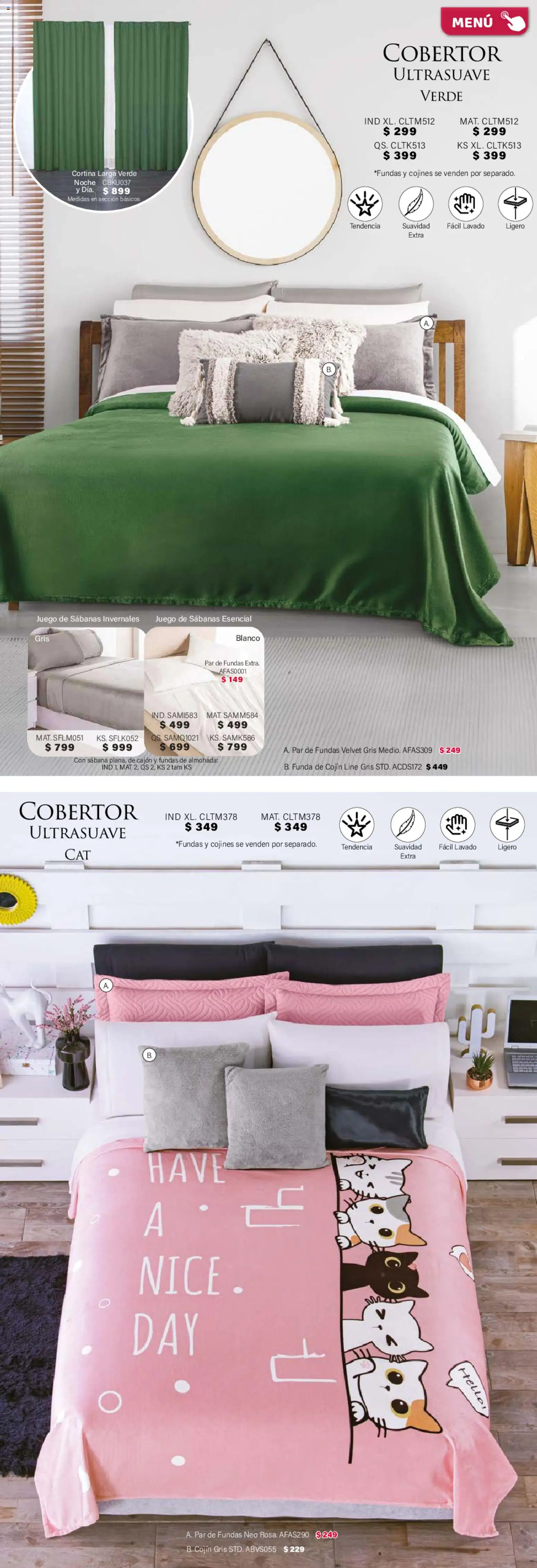 Nuevas ofertas de Colchas Concord válidas en toda la República Mexicana desde el 01.02.2026. ¡Encuentra las mejores ofertas en Colchas Concord catálogo! | Página: 159 | Productos: Juego, Funda, Almohada, Sabanas