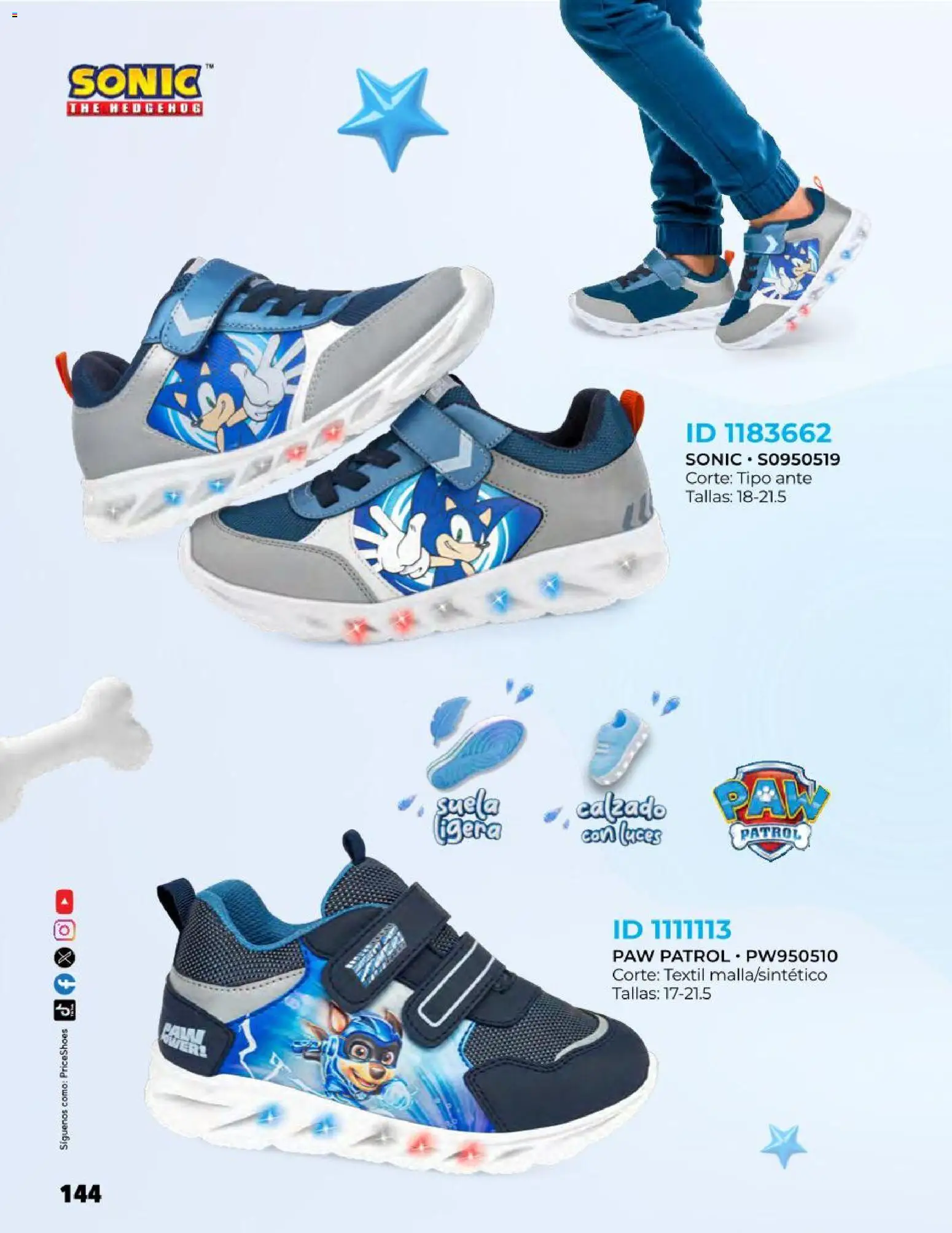 Nuevas ofertas de Price Shoes válidas en toda la República Mexicana desde el 27.10.2025. ¡Encuentra las mejores ofertas en Price Shoes catálogo Kids todo en uno! | Página: 144 | Productos: Malla