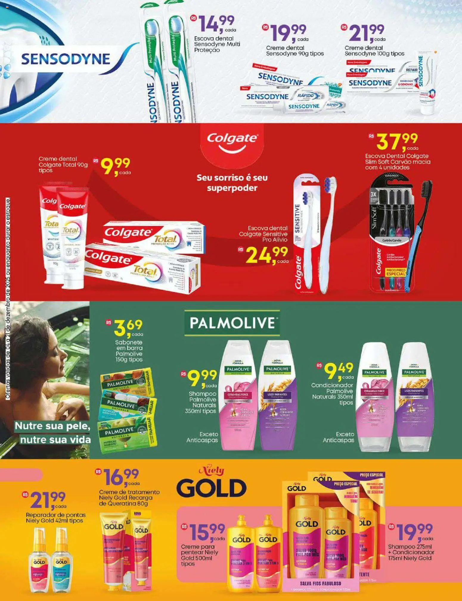 Frangolândia Folheto - válido de 04.12.2025 | Página: 3 | Produtos: Condicionador, Sérum, Sabonete, Creme dental