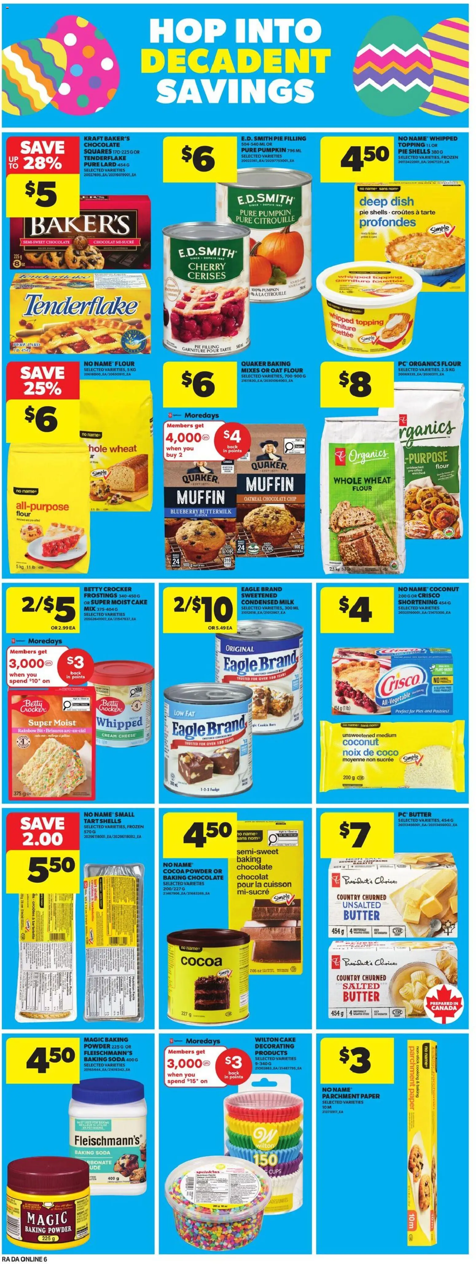 Atlantic Superstore flyer valid from 19.03.2026 | Page: 14 | Products: Cream, PC, Butter, Chocolate