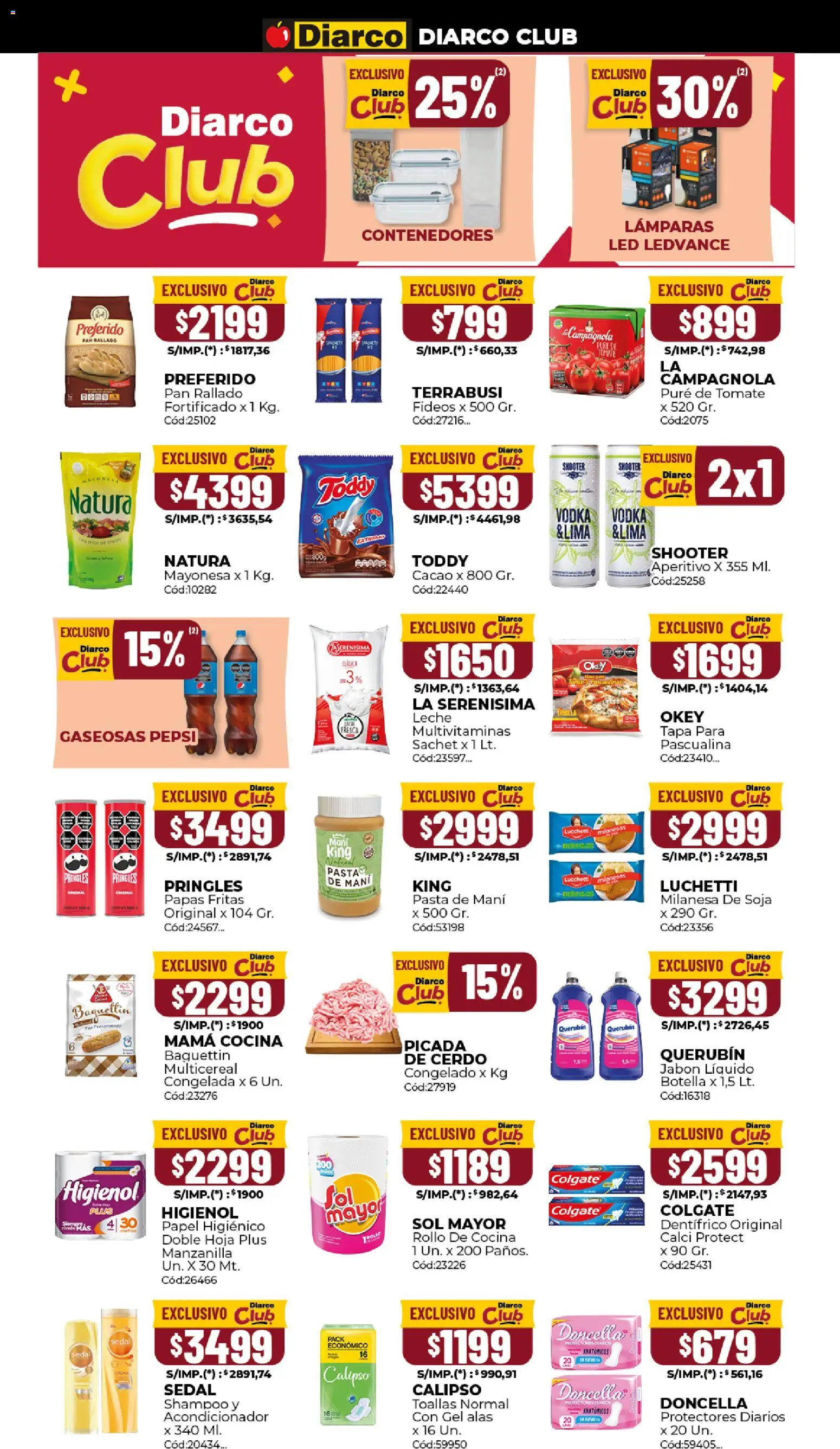 Diarco ofertas │ válido desde el 16.03.2026 | Página: 9 | Productos: Cocina, Shampoo, Tomate, Pure de Tomate