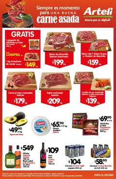 Vista previa de Arteli folleto Carnes Suc. Arteli Valles, nuevo folleto de la tienda, válido en México a partir del 24.10.2025