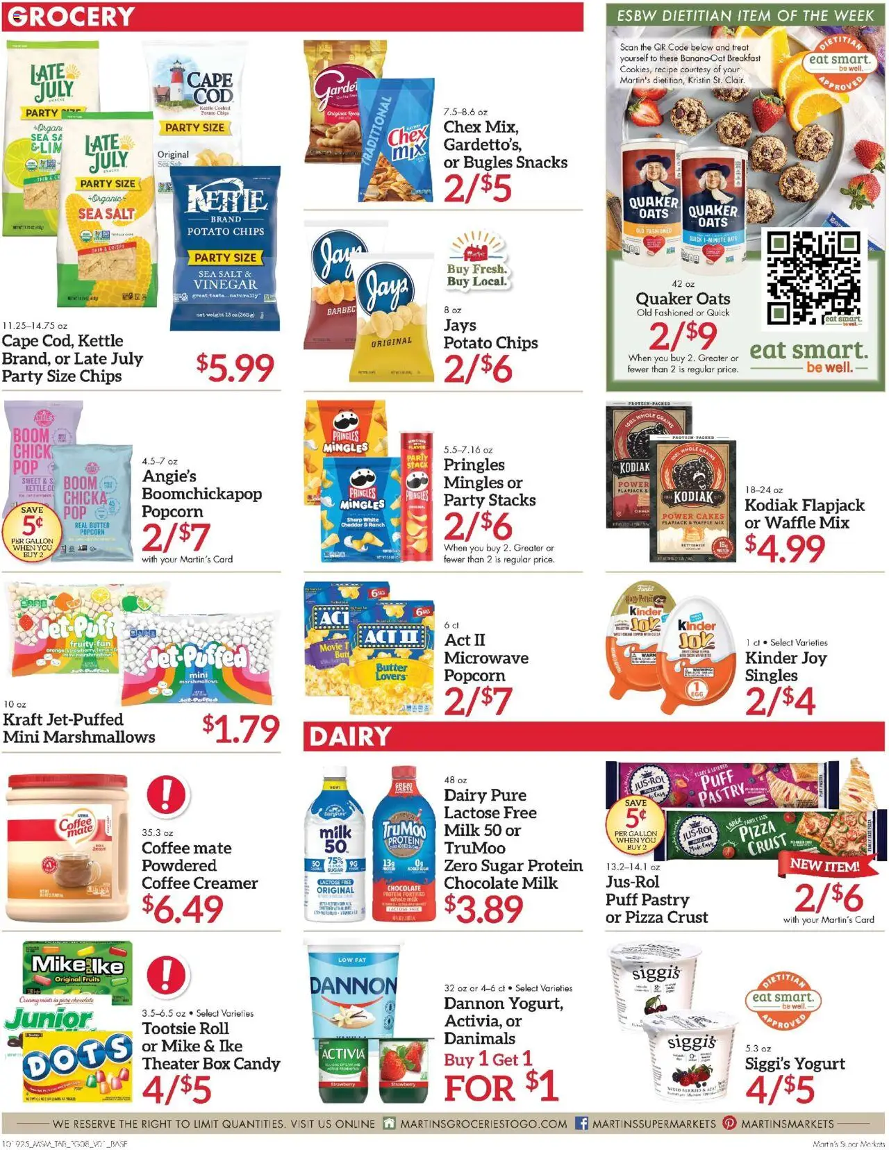 Martin’s Weekly Ad - valid from 19.10.2025 | Page: 8 | Products: Vinegar, Milk, Yogurt, Puff Pastry