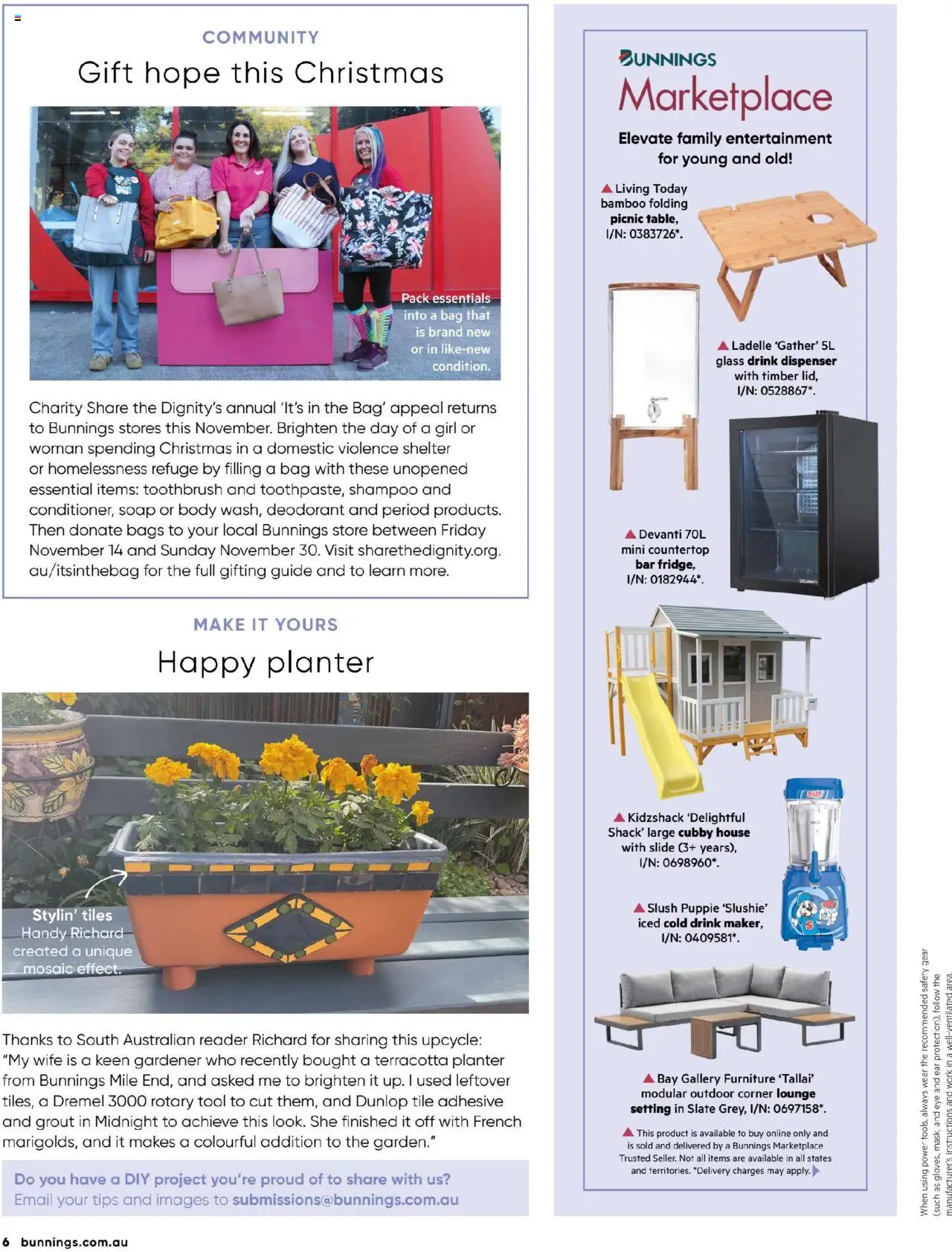 Bunnings Warehouse catalogue - valid from 01.10.2025 | Page: 6 | Products: Shampoo, Soap, Toothbrush, Bag