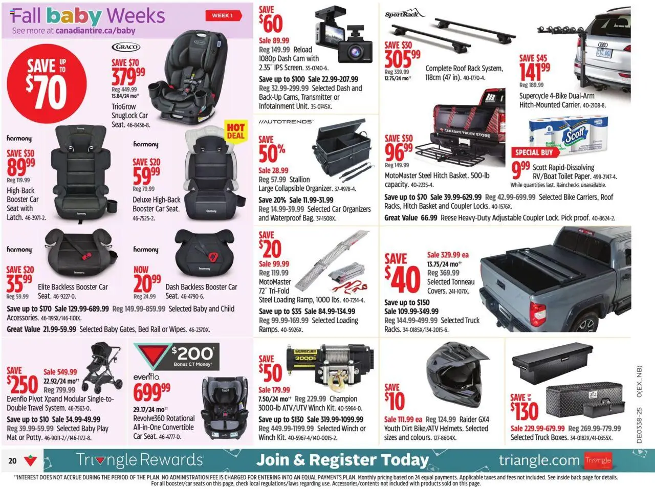 Canadian Tire flyer valid from 12.09.2025 | Page: 30 | Products: Bed, Basket