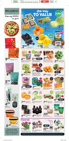 Preview of Sobeys  weekly flyer -  AB from shop Sobeys valid from 19.03.2026 | Page: 5 | Products: Kiwi, Potatoes, Juice, Oranges