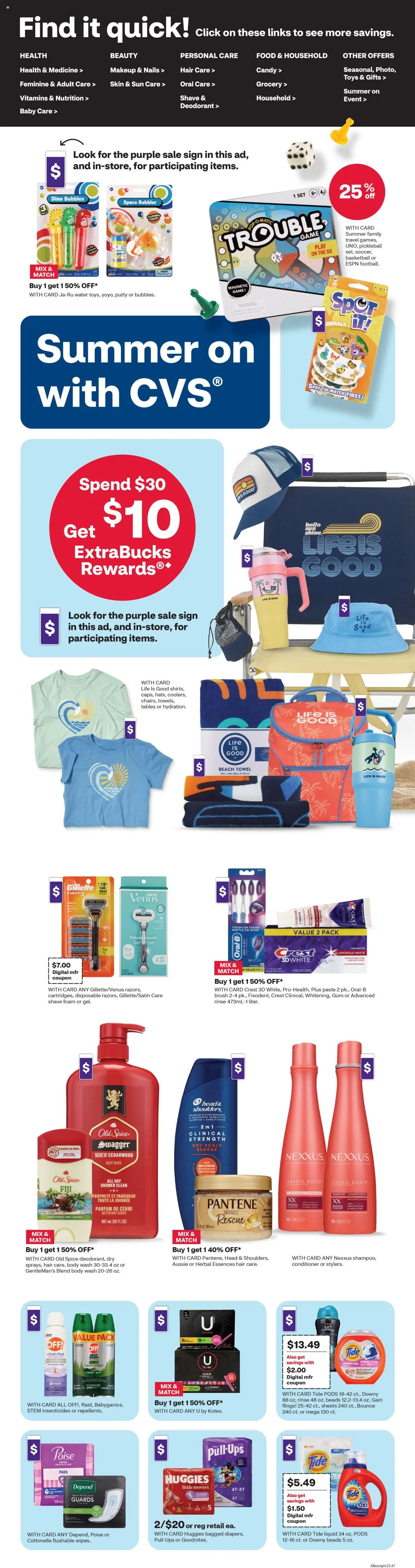 CVS Pharmacy - Weekly Ad - ME - valid from 15.06.2025 | Page: 2 | Products: Shower, Fragrance, Pc, Game