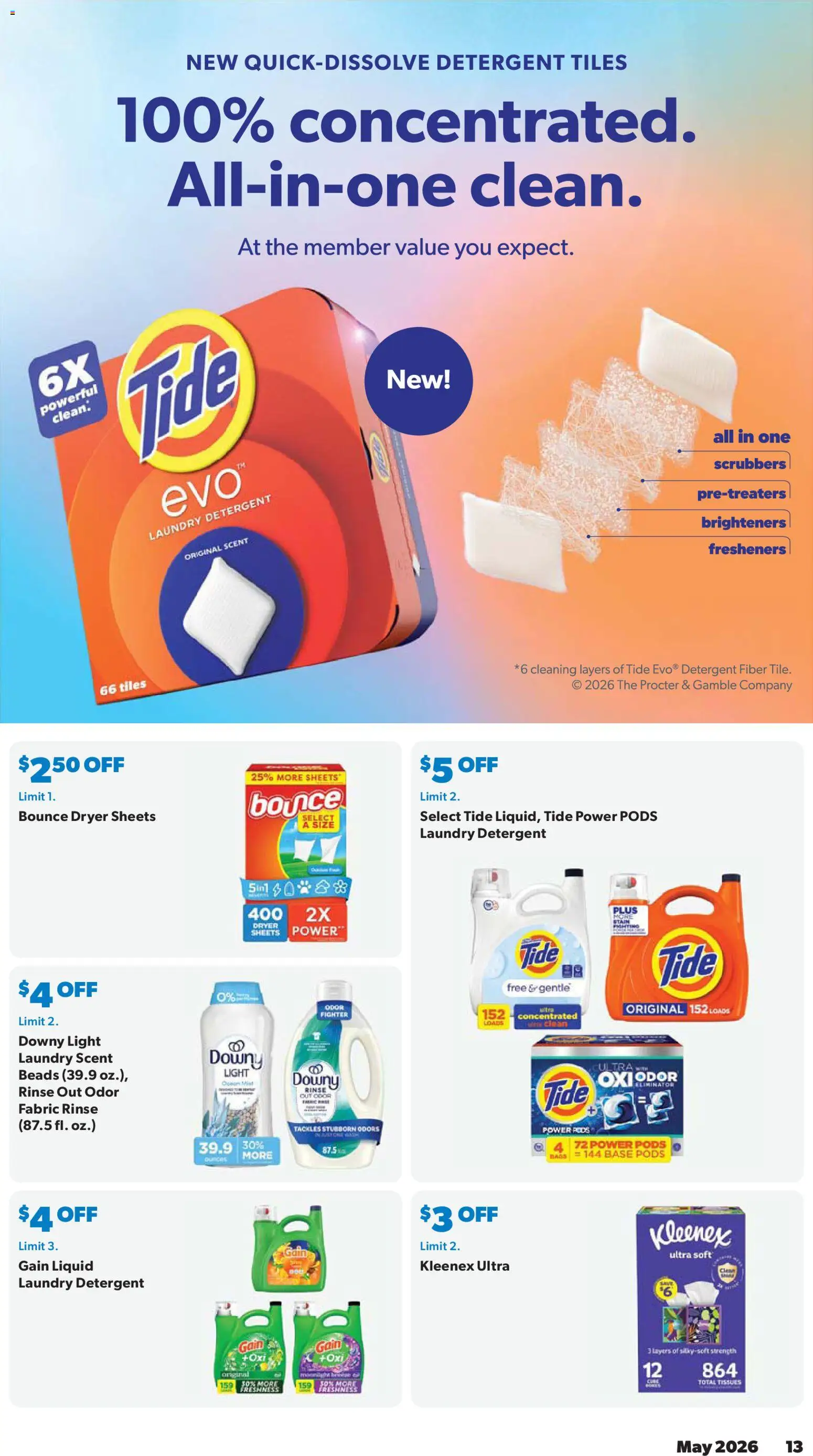 Sam's Club Weekly Ad - valid from 29.04.2026 | Page: 13 | Products: Detergent, Dryer