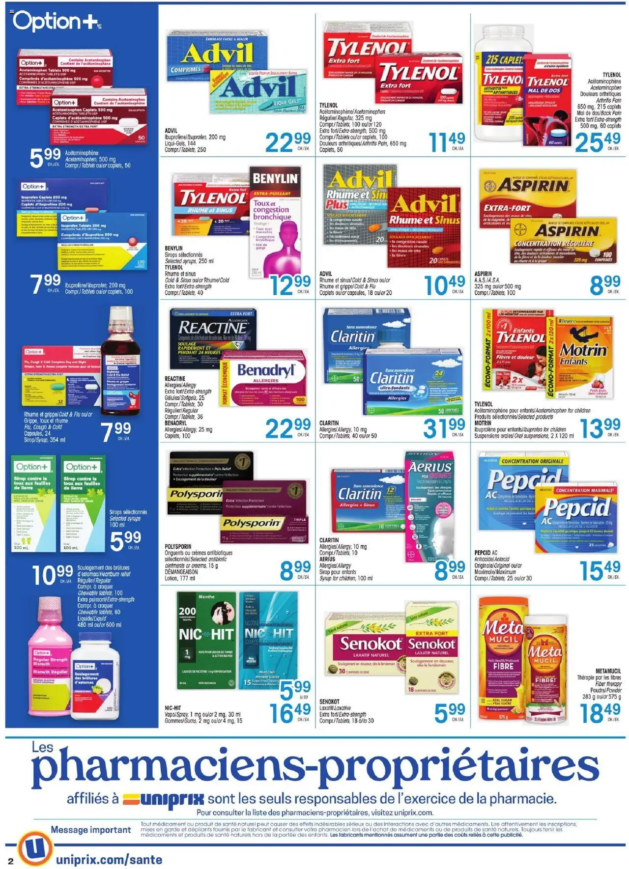 Uniprix flyer valid from 11.09.2025 | Page: 2