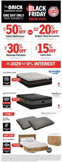 Preview of The Brick - Brick Mattress Store from shop The Brick valid from 21.11.2025