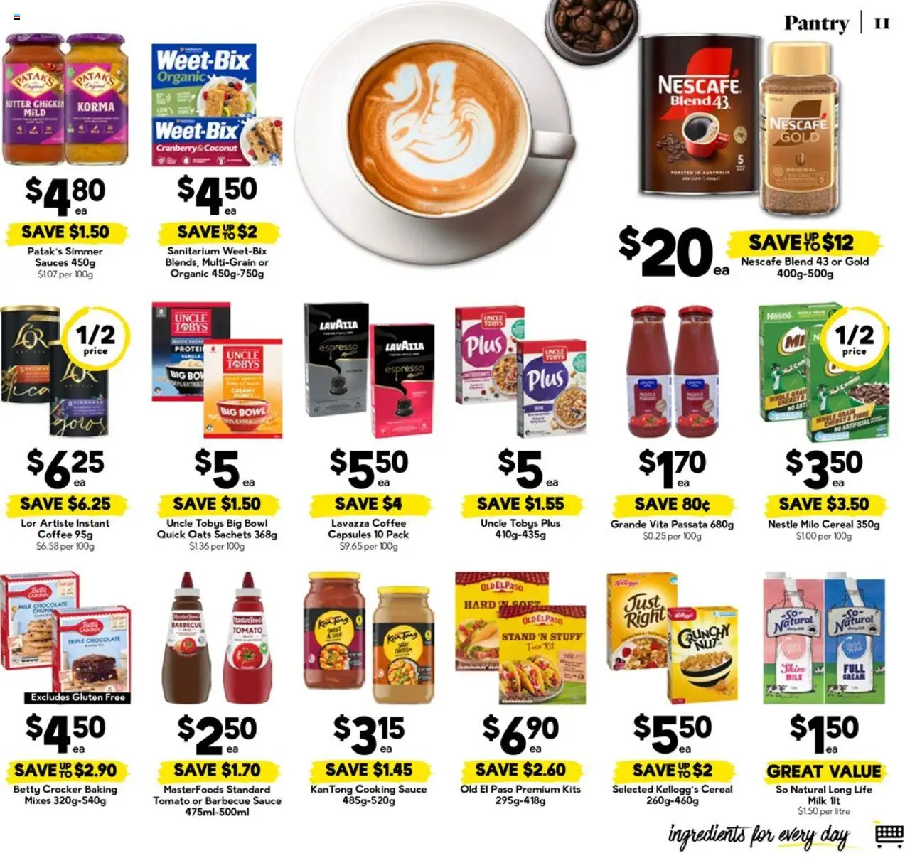 Drakes catalogue - valid from 20.08.2025 | Page: 11 | Products: Milk, Coffee, Chicken, Sauce