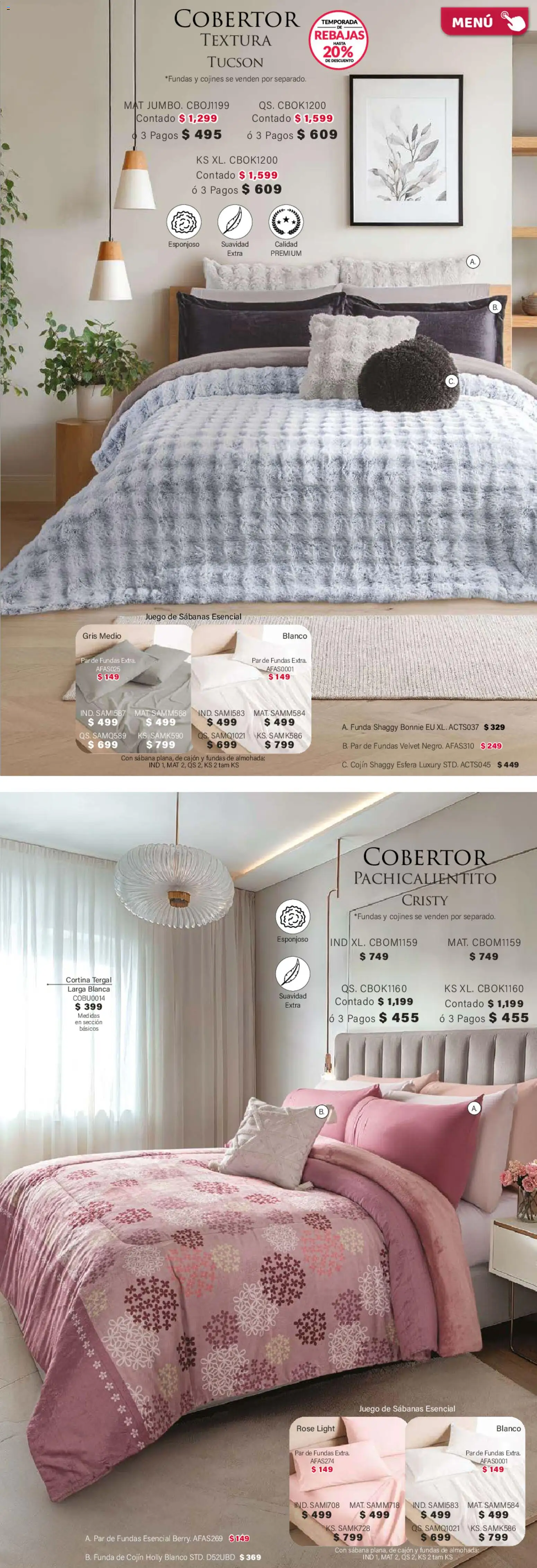 ¡El último » catálogo de Colchas Concord para Abril « está aquí! Descubre las SUPER OFERTAS. | México