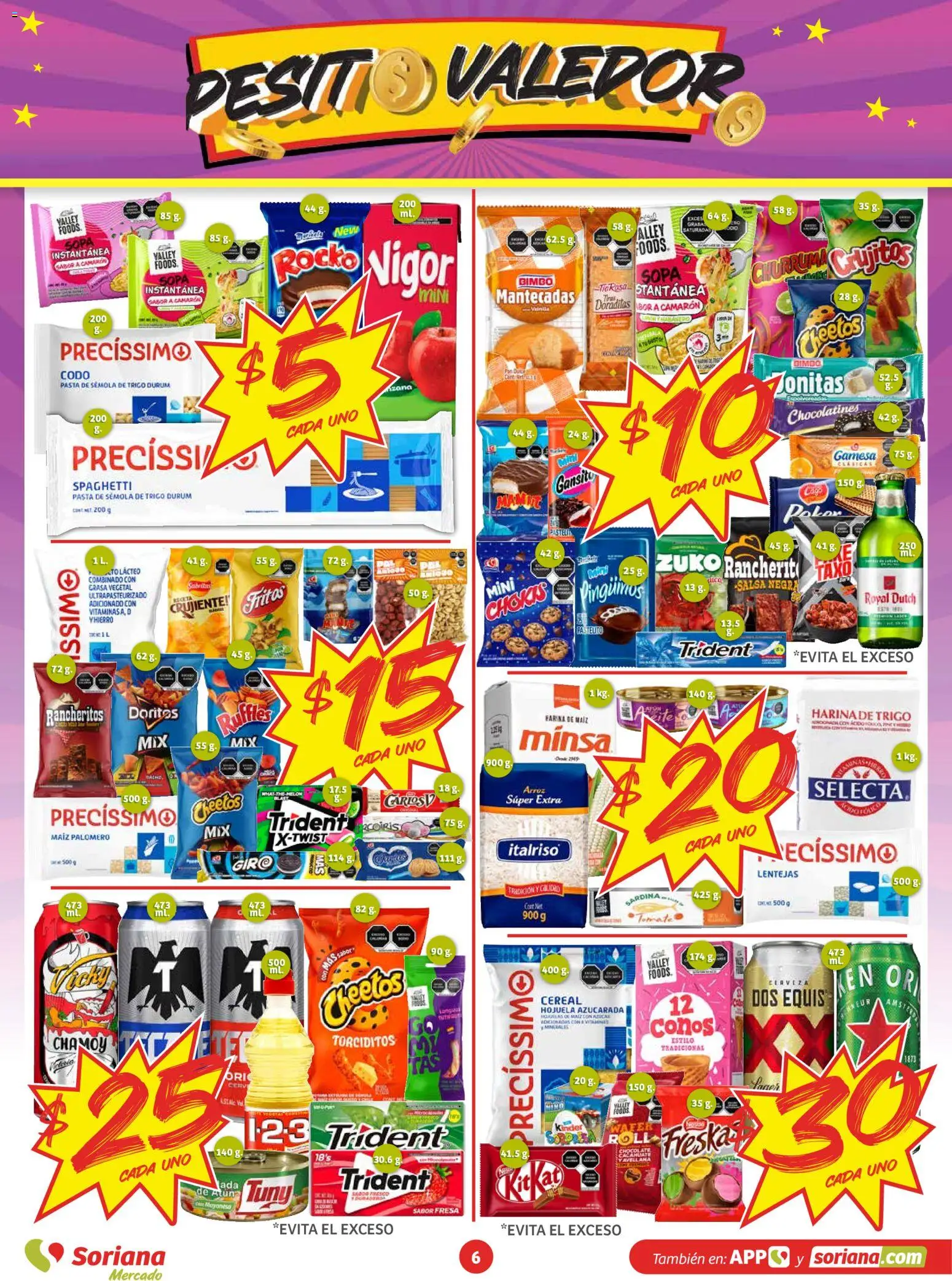 Nuevas ofertas de Soriana válidas en toda la República Mexicana desde el 26.03.2026. ¡Encuentra las mejores ofertas en Soriana En vacaciones apoyamos con todo - Mercado! | Página: 6 | Productos: Fresa, Atún, Cerveza, Pasta