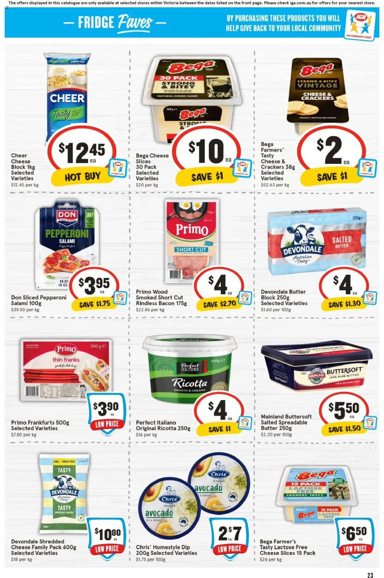 IGA catalogue - valid from 18.06.2025 | Page: 19 | Products: Bacon, Butter, Cheese, Avocado