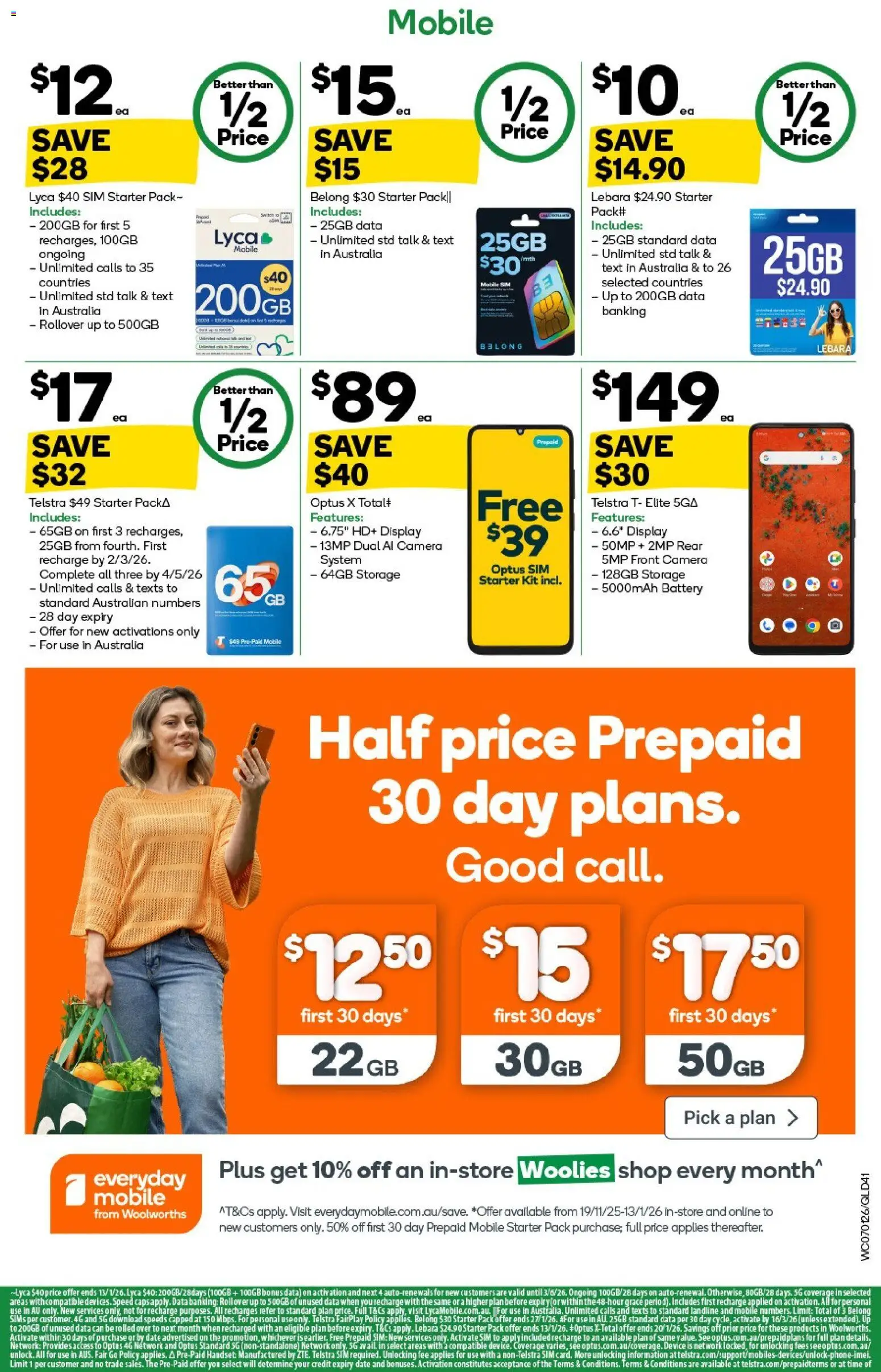 Woolworths catalogue - valid from 07.01.2026 | Page: 41 | Products: Date, Device, Camera, Mobile