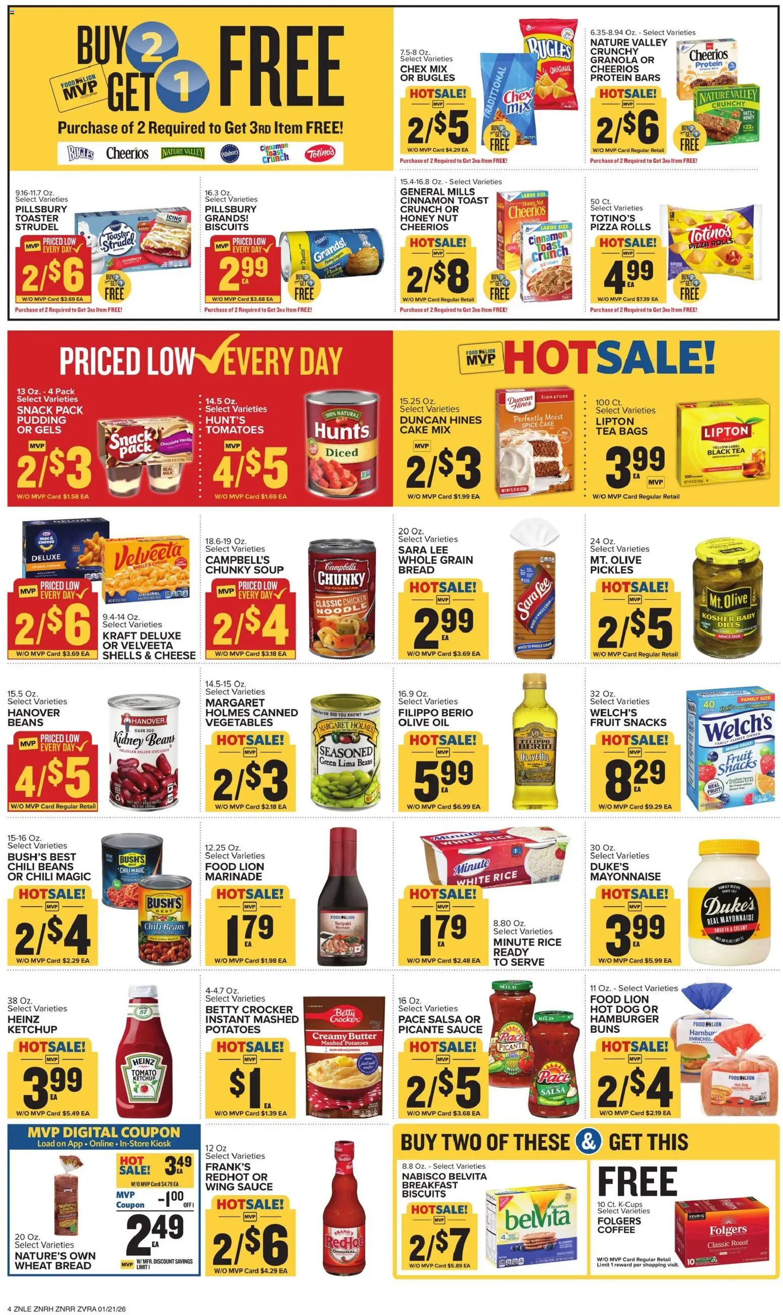 Food Lion Weekly Ad - valid from 21.01.2026 | Page: 7 | Products: Oil, Rice, Mayonnaise, Sauce