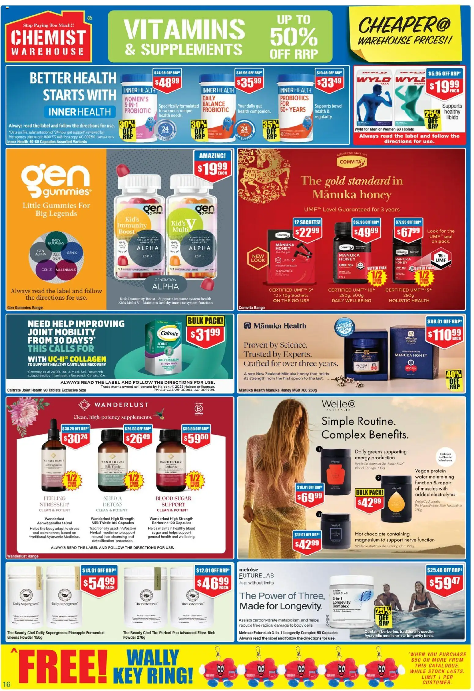 Chemist Warehouse catalogue - valid from 01.01.2026 | Page: 16 | Products: Honey, Pineapple, Sugar, Herbal