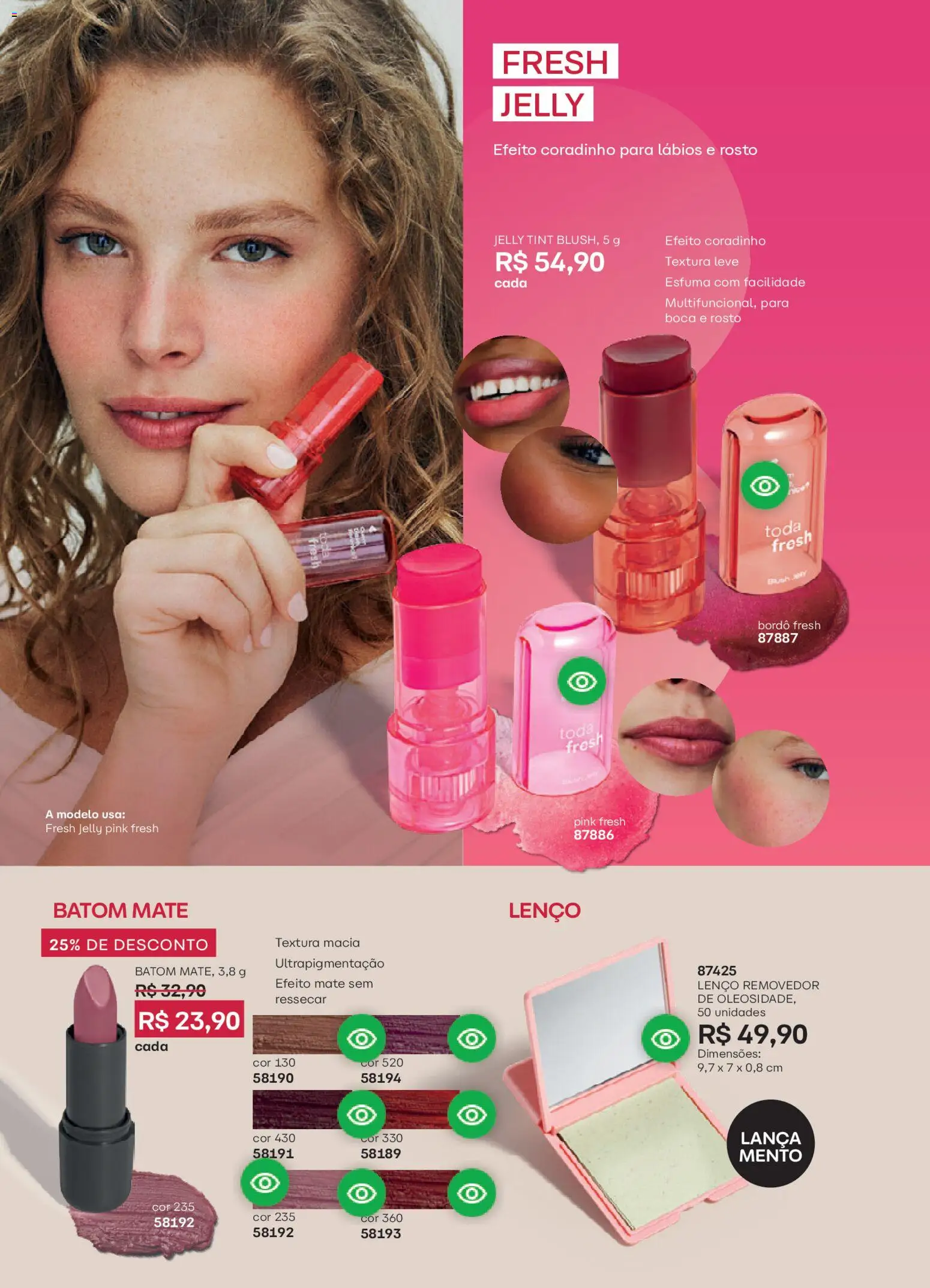 O Boticário Folheto - válido de 09.02.2026 | Página: 140 | Produtos: Batom, Lenço