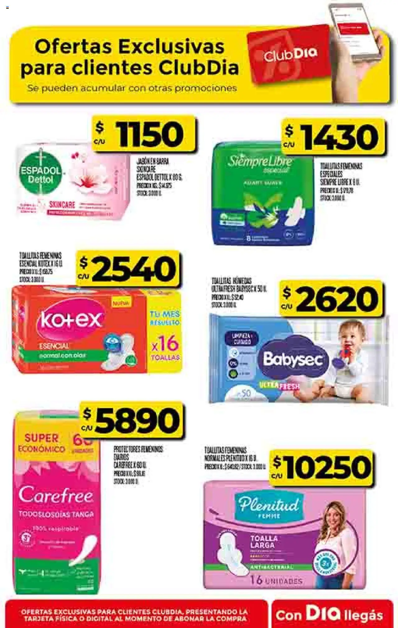 Dia - Ofertas - Salta y Jujuy │ válido desde el 15.10.2025 | Página: 51 | Productos: Toalla, Toallitas húmedas, Toallitas femeninas