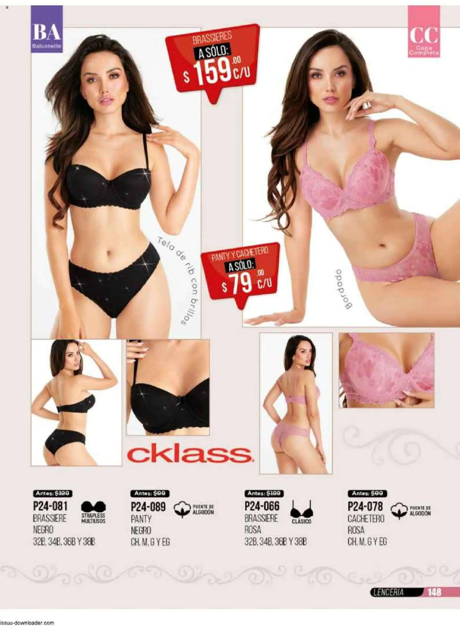 Nuevas ofertas de Cklass válidas en toda la República Mexicana desde el 31.10.2025. ¡Encuentra las mejores ofertas en Cklass catálogo Super Rebajas Ropa! | Página: 151 | Productos: Algodón, Lenceria, Cachetero