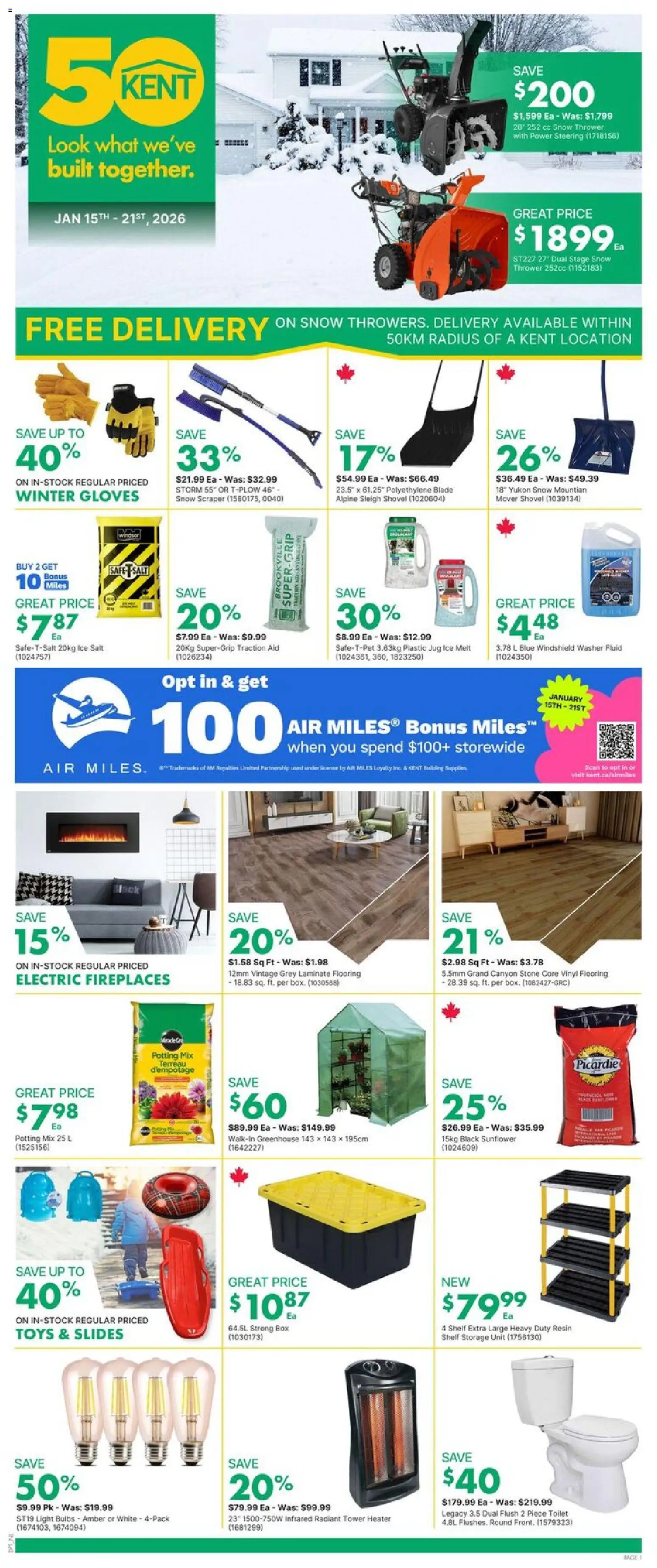 Kent flyer valid from 15.01.2026 | Page: 1 | Products: Gloves, Shelf, Box
