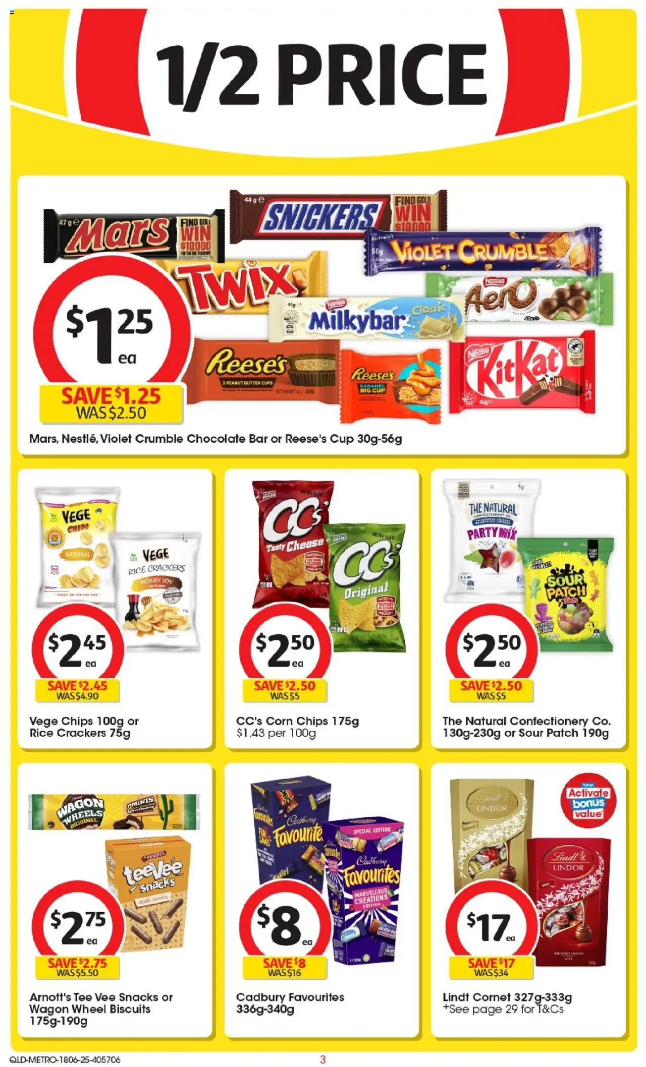 Coles catalogue - valid from 18.06.2025 | Page: 3 | Products: Cups, Honey, Rice, Chips