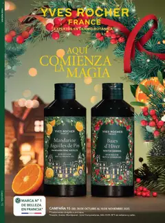 Vista previa de Yves Rocher - Campaña 15 2025, nuevo folleto de la tienda, válido en México a partir del 28.10.2025