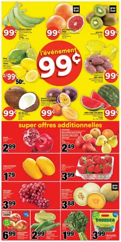 Preview of Super C weekly flyer - Mont-Joli from shop Super C valid from 12.03.2026 | Page: 4 | Products: Strawberries, Cucumbers, Apples, Bananas