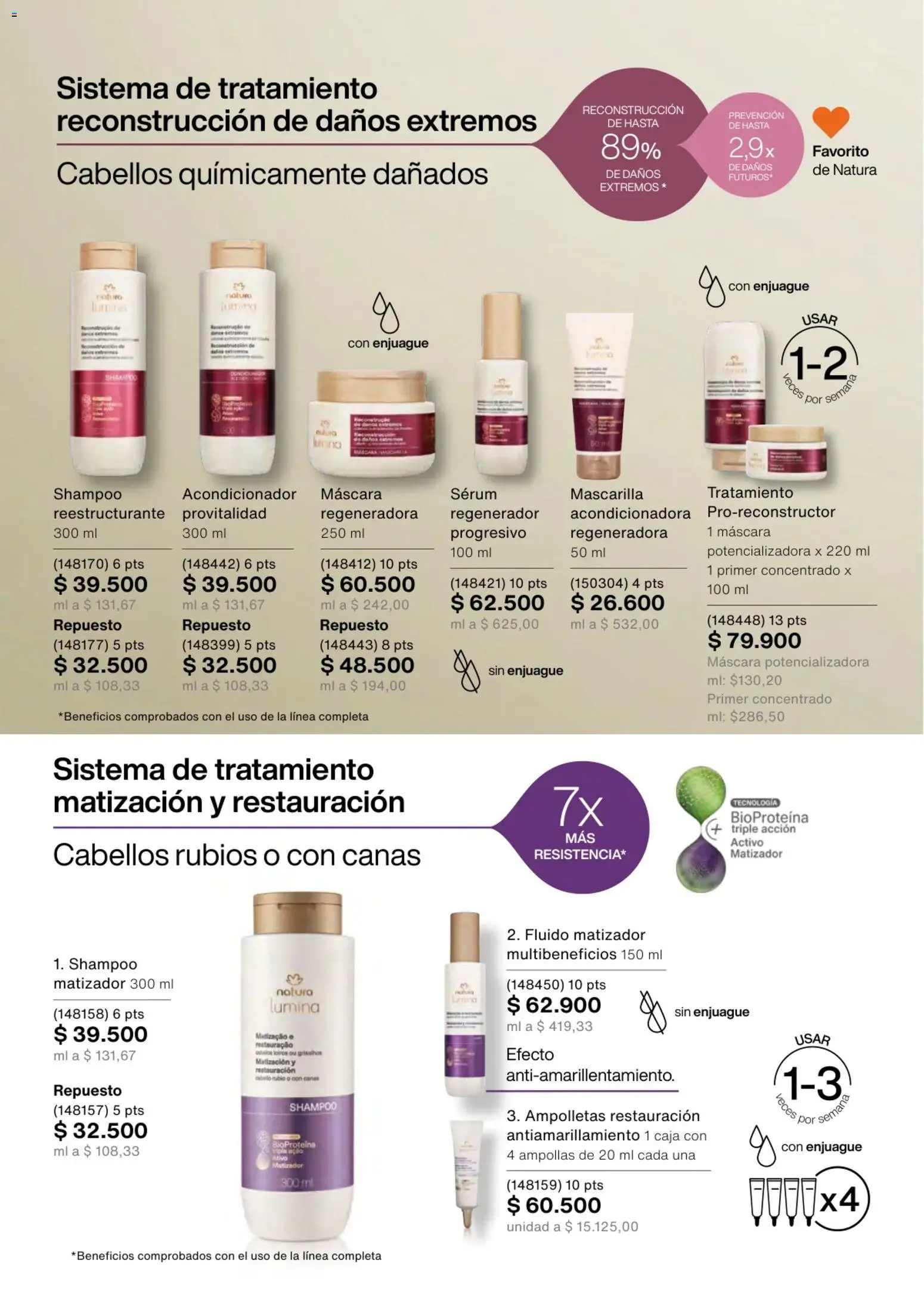Natura revista - valida desde el 01.02.2026 | Página: 153 | Productos: Shampoo, Mascarilla, Máscara, Acondicionador