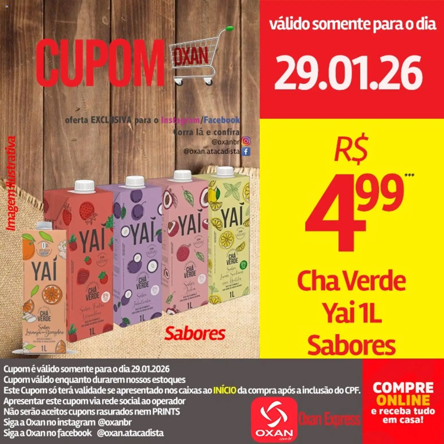 Oxan Atacadista Folheto - válido de 29.01.2026 | Página: 14 | Produtos: Chá, Chá verde