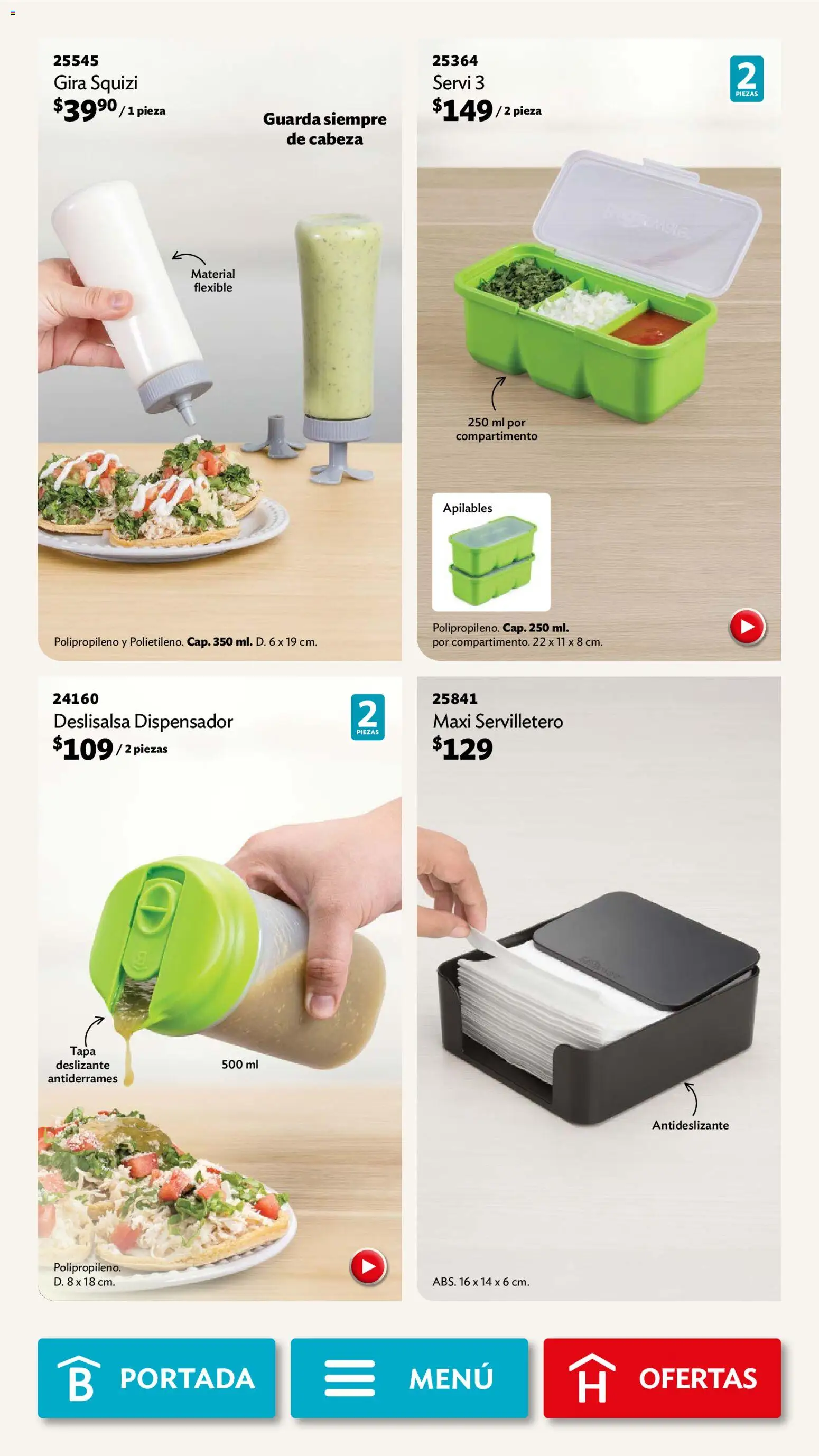 Nuevas ofertas de Betterware válidas en toda la República Mexicana desde el 03.11.2025. ¡Encuentra las mejores ofertas en Betterware campaña 11 2025! | Página: 43 | Productos: Flexible, Servilletero