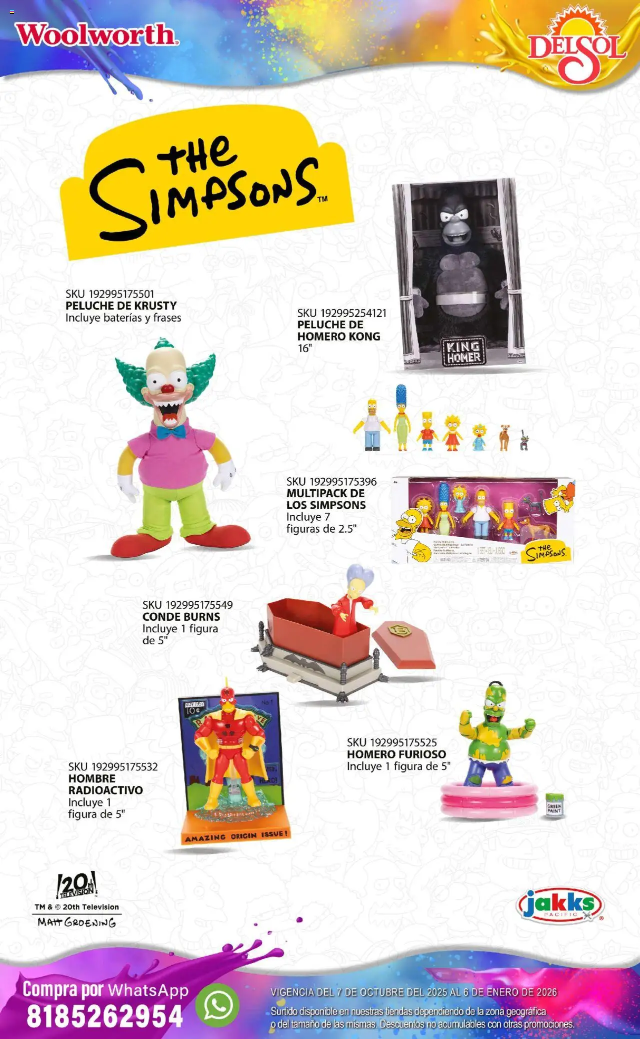 Nuevas ofertas de Del Sol y Woolworth válidas en toda la República Mexicana desde el 07.10.2025. ¡Encuentra las mejores ofertas en Del Sol y Woolworth - Catálogo Castillo Del Juguete! | Página: 125 | Productos: Televisión