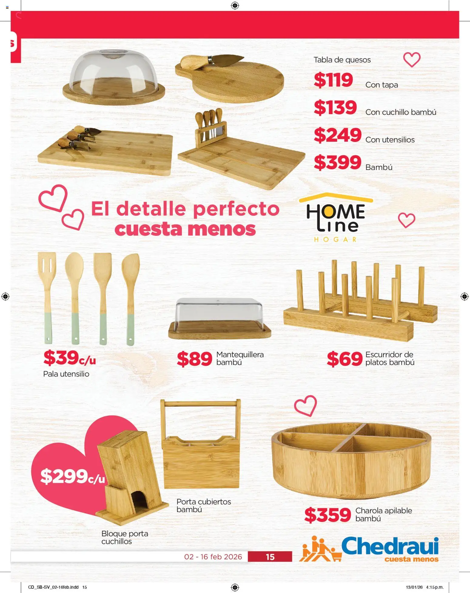 Nuevas ofertas de Chedraui válidas en toda la República Mexicana desde el 02.02.2026. ¡Encuentra las mejores ofertas en Chedraui folleto Anótate un touchdown! | Página: 15