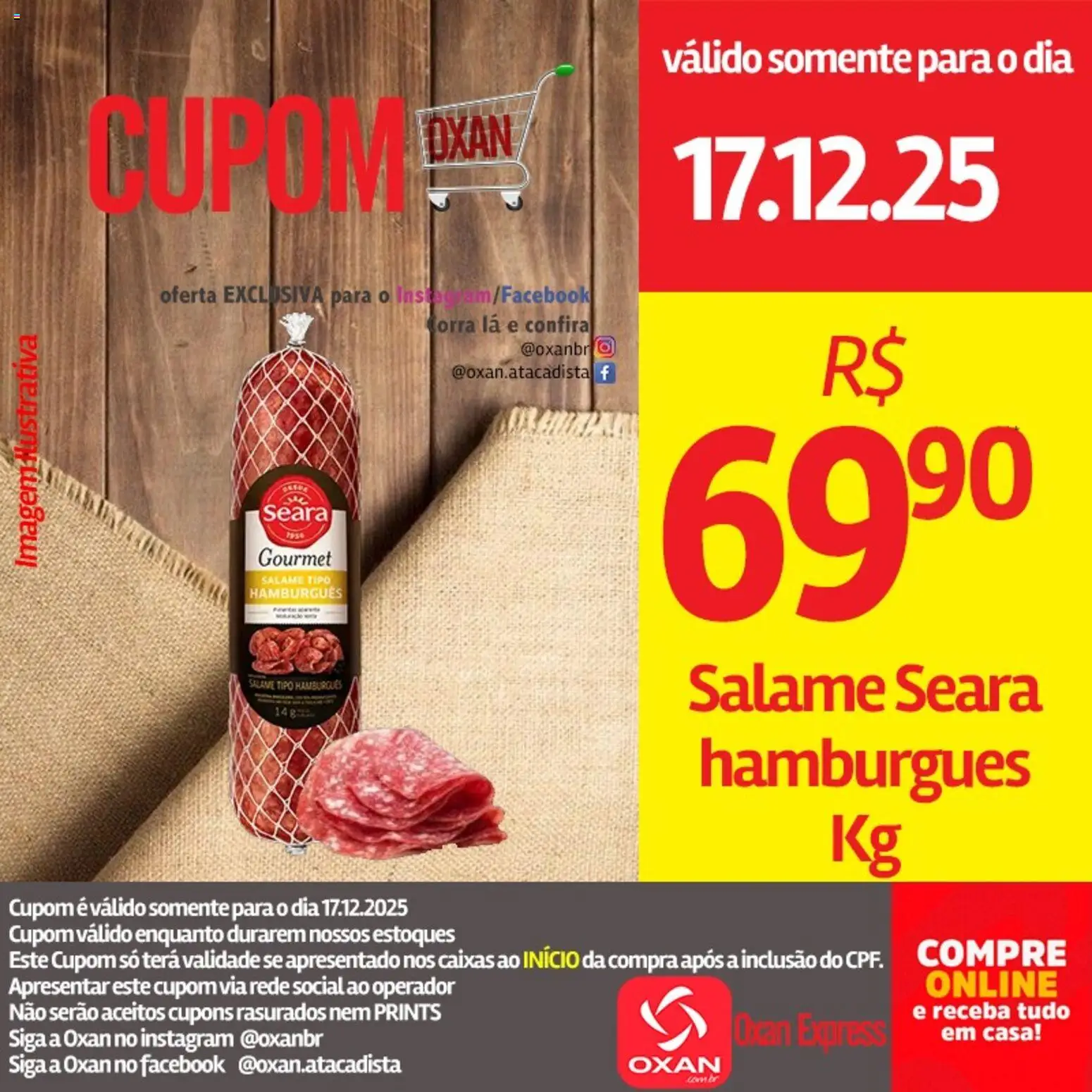 Oxan Atacadista Folheto - válido de 17.12.2025 | Página: 1 | Produtos: Salame