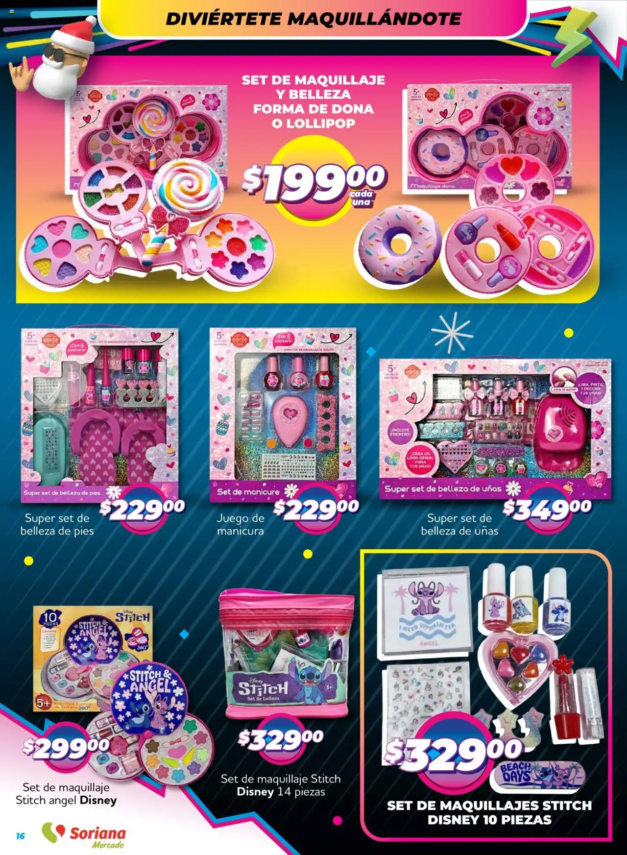 Nuevas ofertas de Soriana válidas en toda la República Mexicana desde el 09.10.2025. ¡Encuentra las mejores ofertas en Soriana - Reino de los Juguetes Mercado Nacional! | Página: 16 | Productos: Juego, Maquillaje